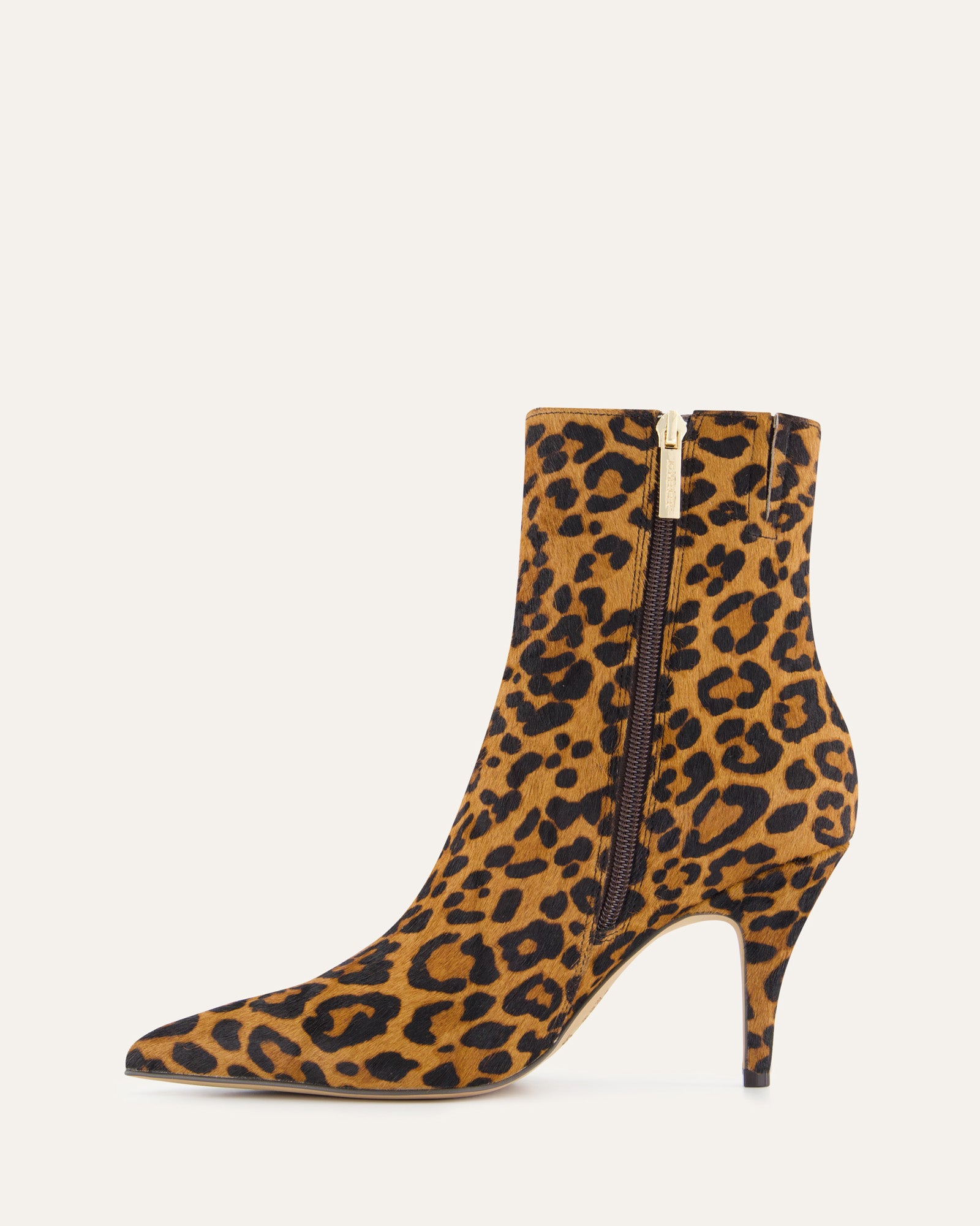 LOTTIE HIGH ANKLE BOOTS LEOPARD PRINT LEATHER image