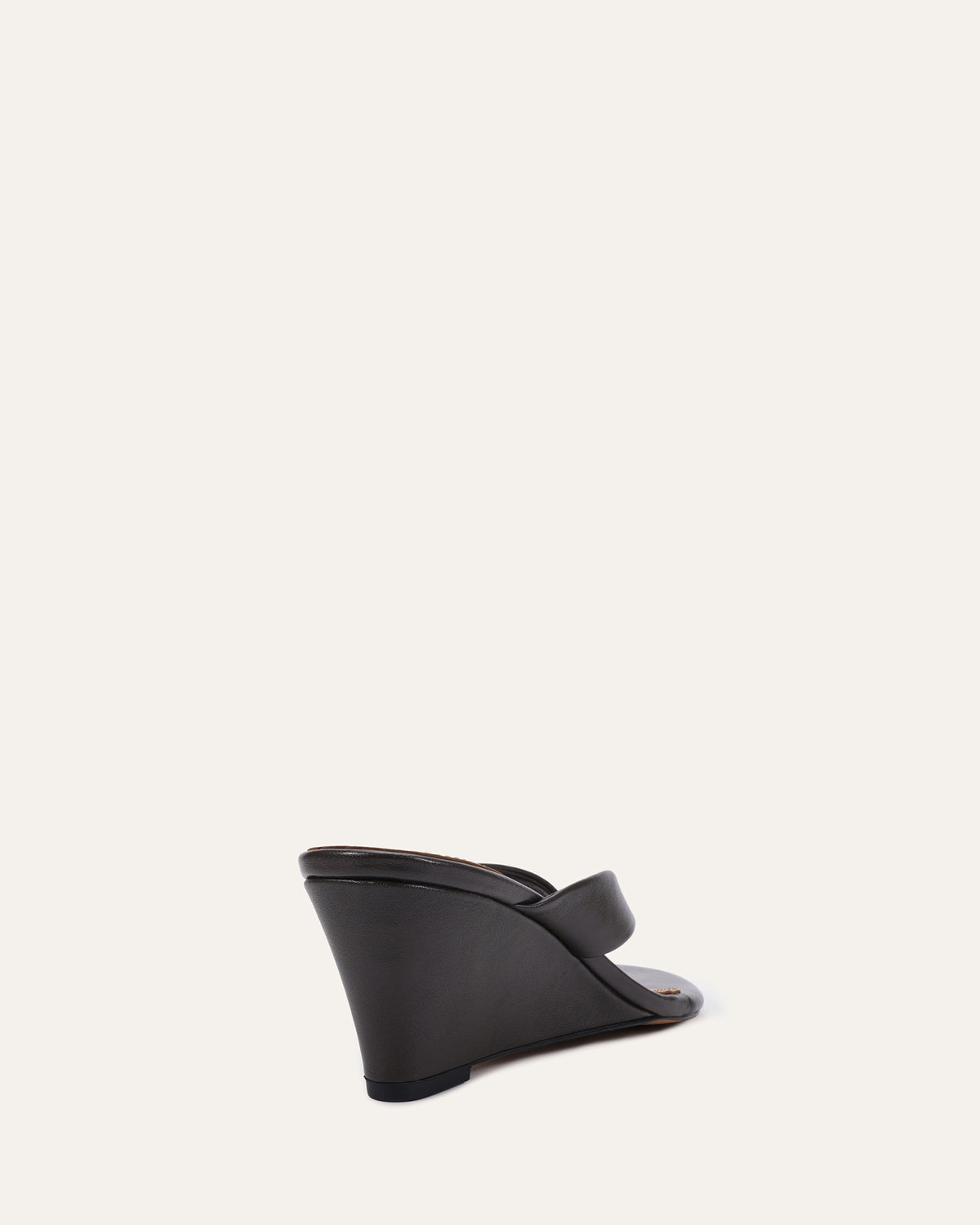 LOU MID WEDGE SANDALS CHOCOLATE LEATHER
