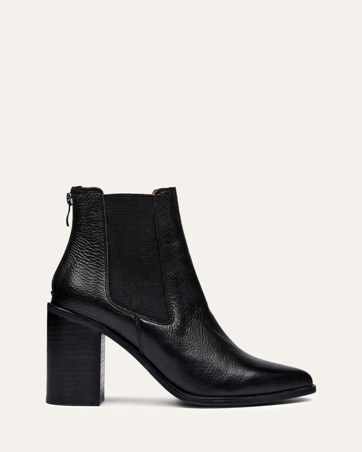 LOVER HIGH ANKLE BOOTS BLACK LEATHER