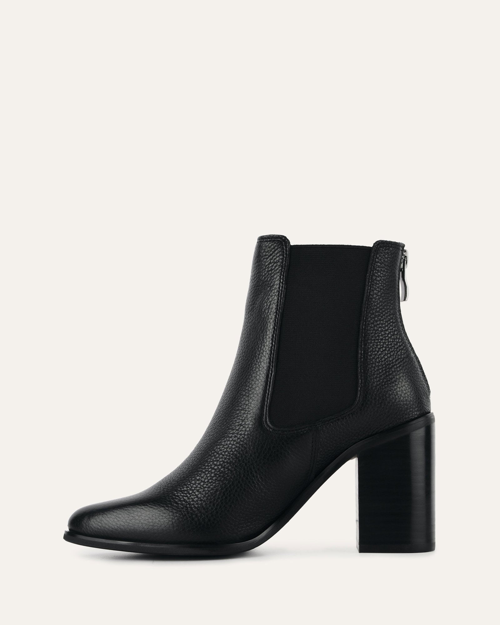 LOVER HIGH ANKLE BOOTS BLACK LEATHER image