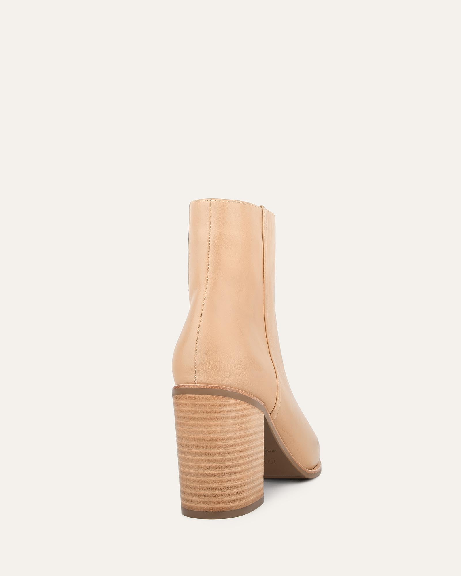 LUNA HIGH ANKLE BOOTS BUTTERSCOTCH LEATHER image
