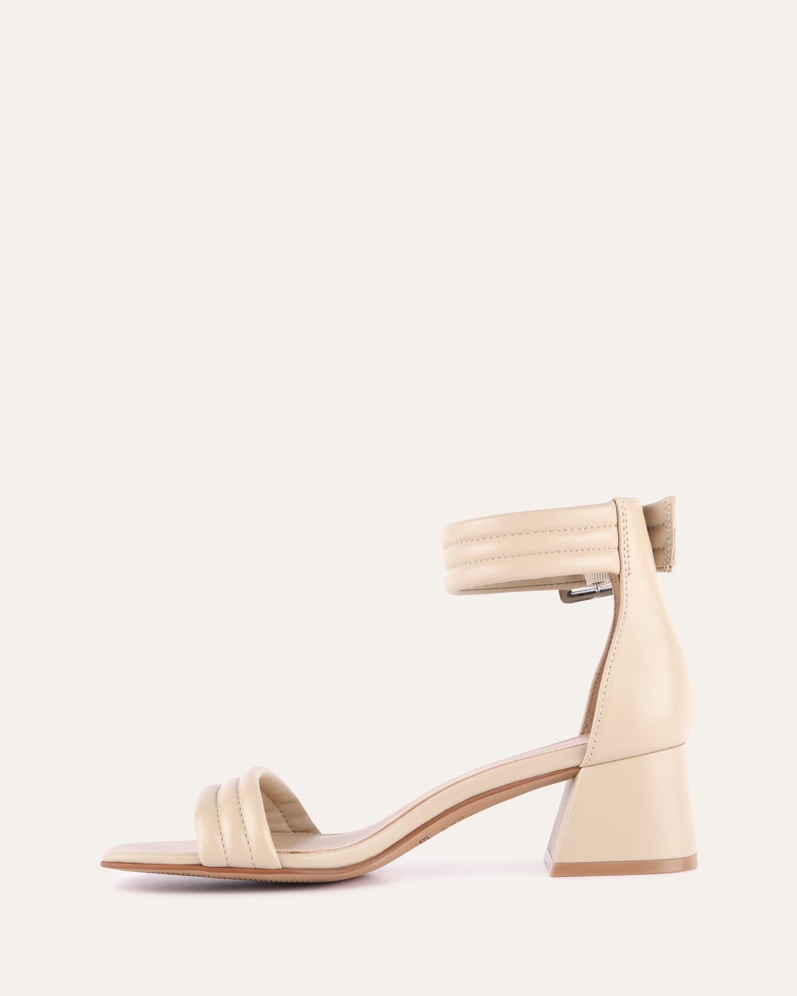 LYRIC MID HEEL SANDALS SAND LEATHER image