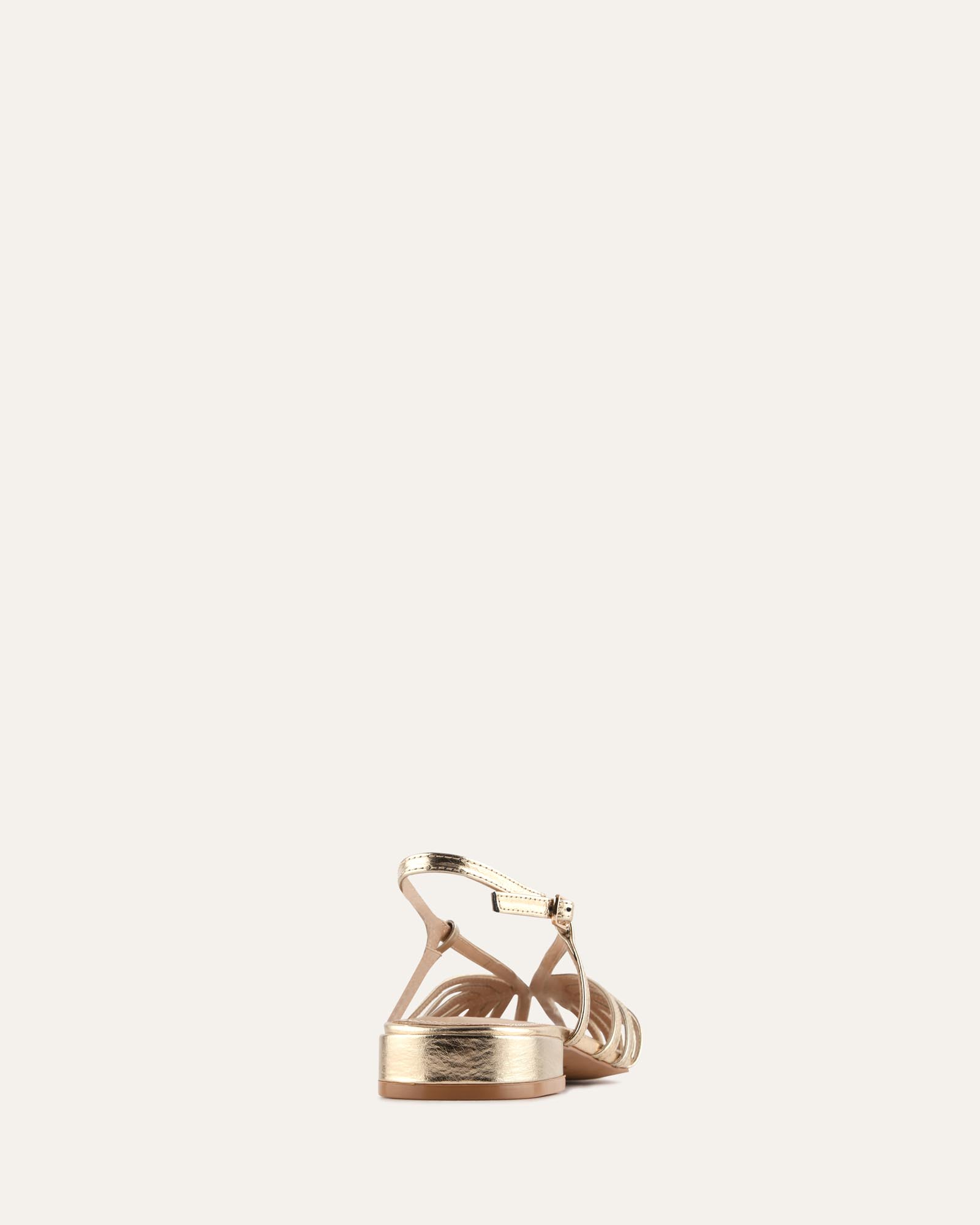 MAEVE FLAT SANDALS GOLD LEATHER image