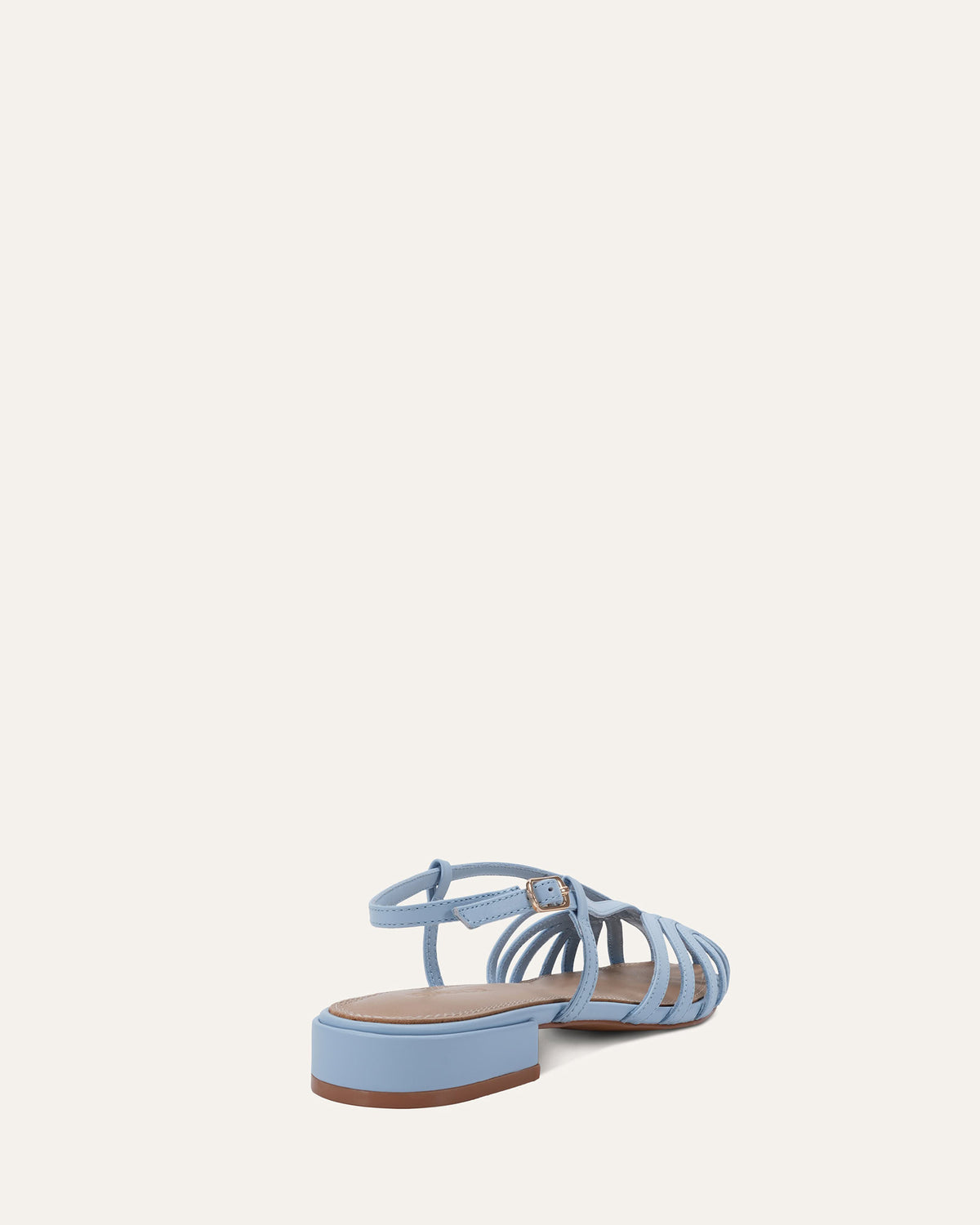 MAEVE FLAT SANDALS ICE BLUE LEATHER