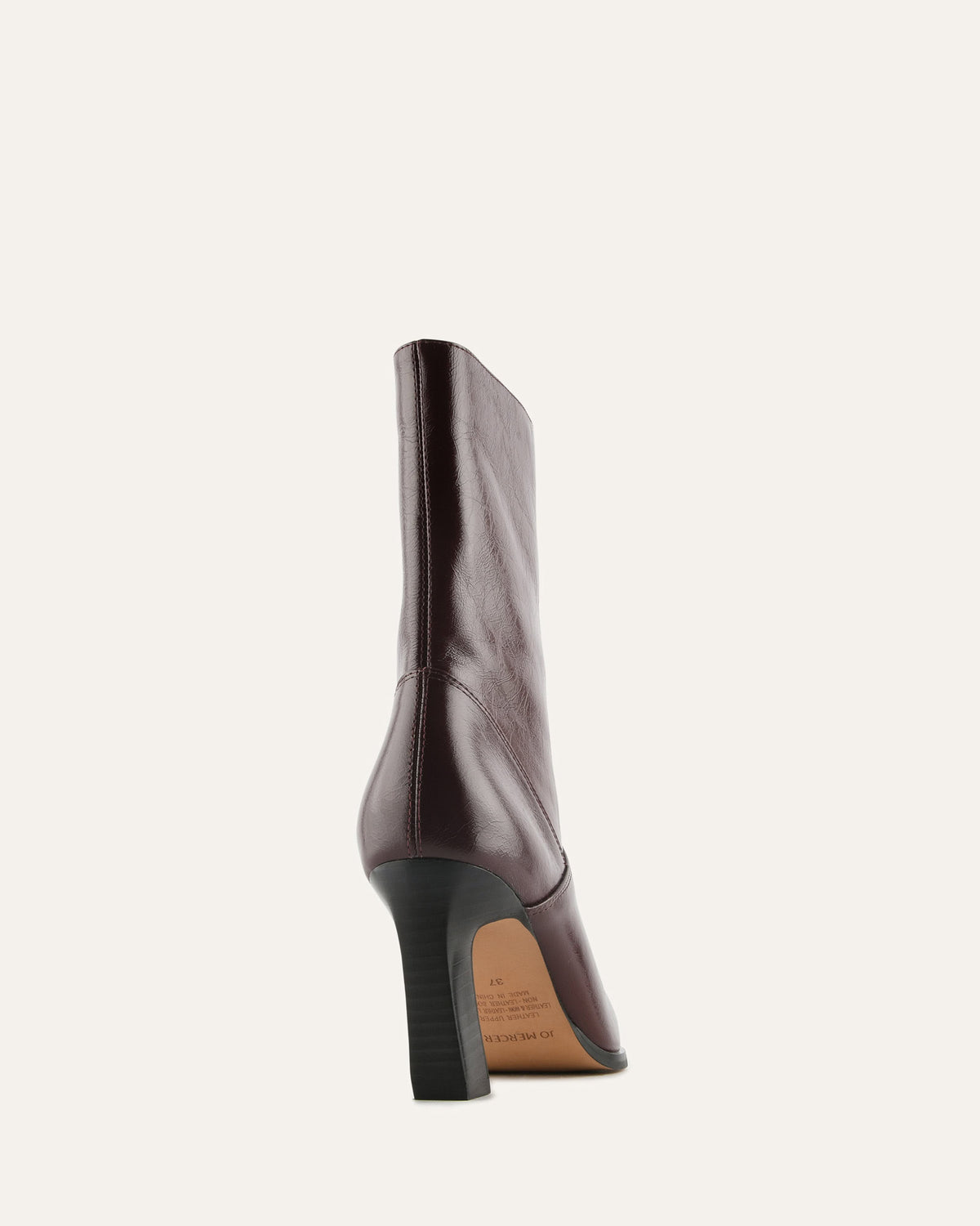 MAISY HIGH ANKLE BOOTS MERLOT LEATHER