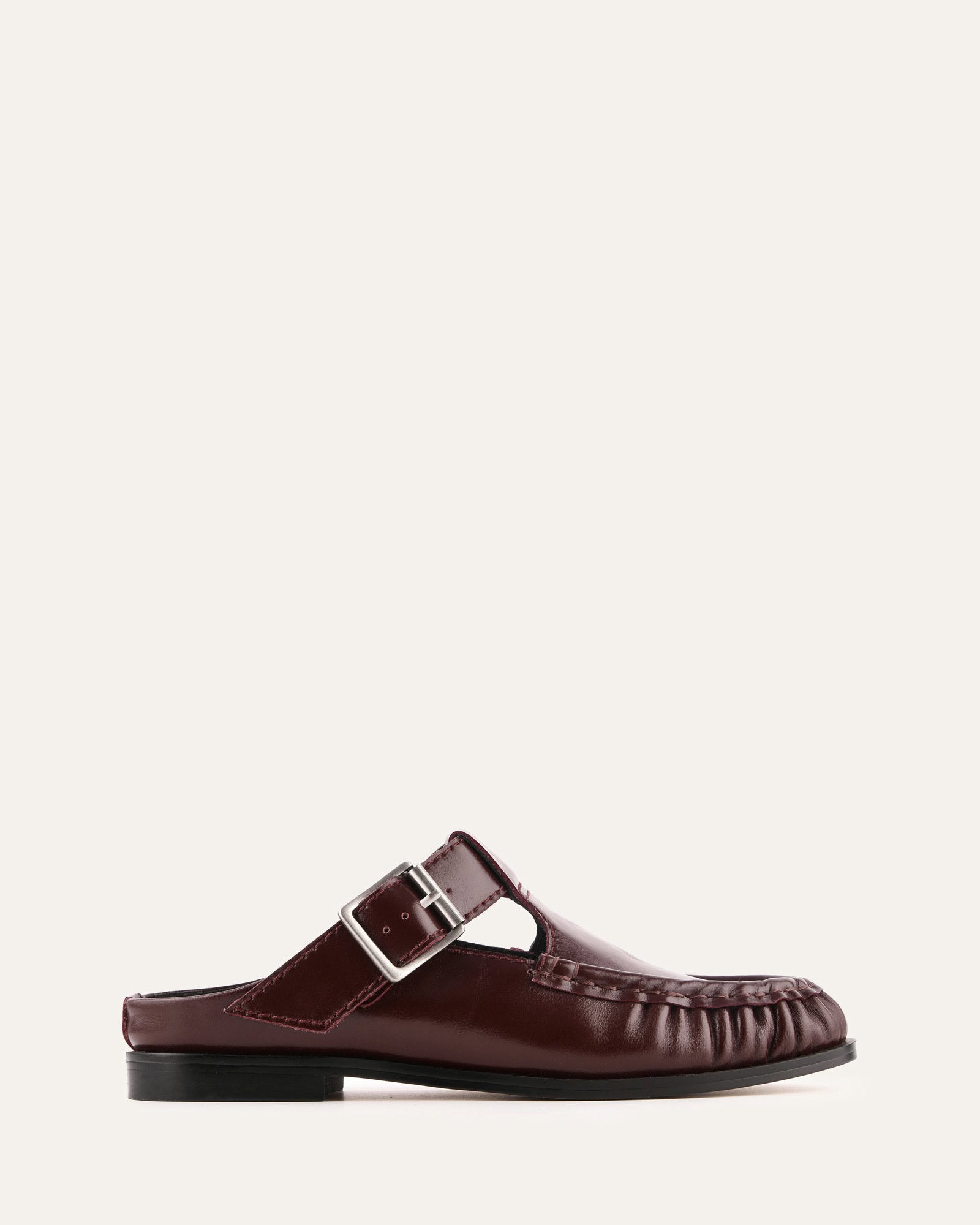 MALIA LOAFERS DARK MERLOT LEATHER image
