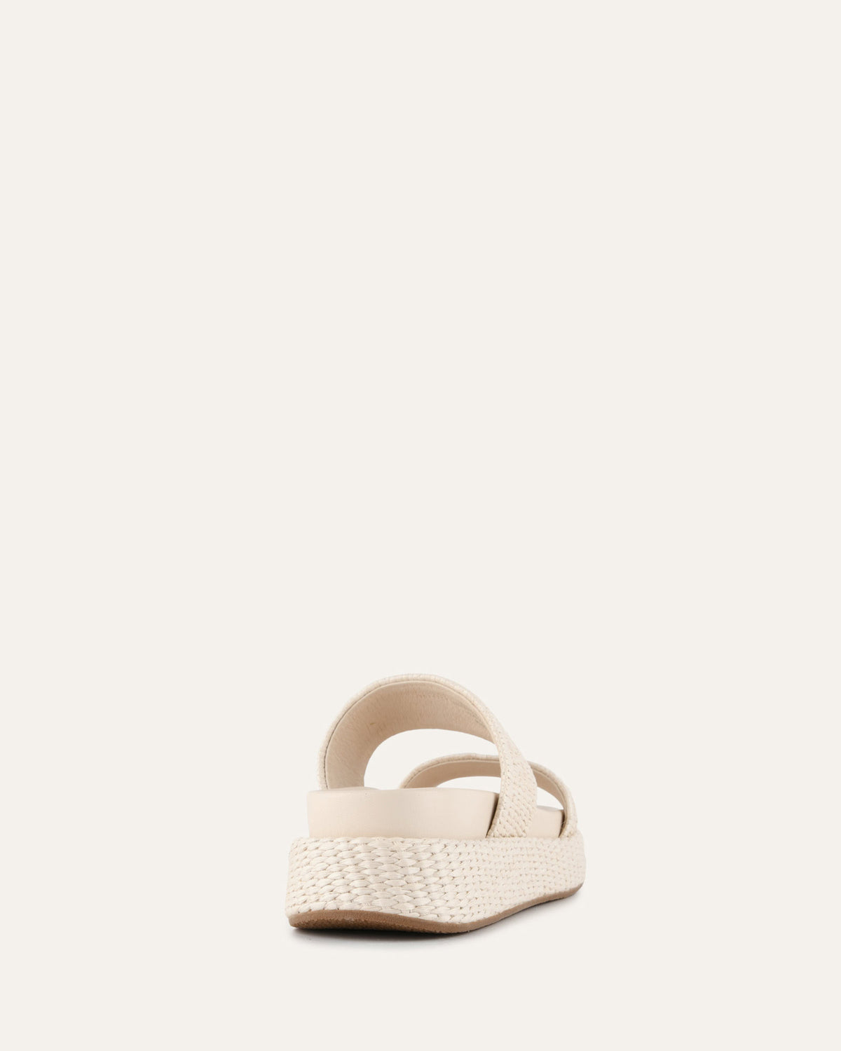 MARCO FLAT SANDALS OFF WHITE RAFFIA