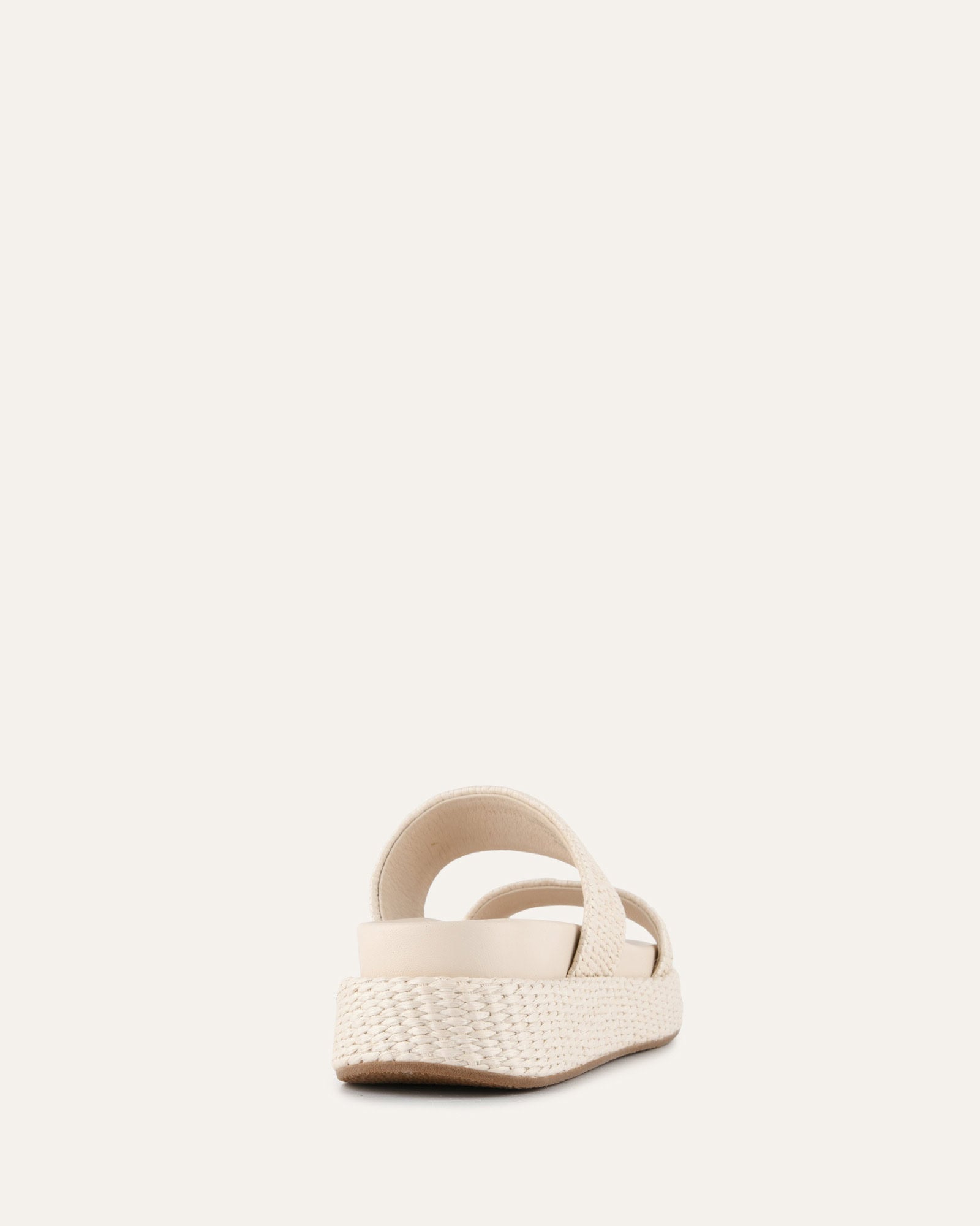MARCO FLAT SANDALS OFF WHITE RAFFIA image