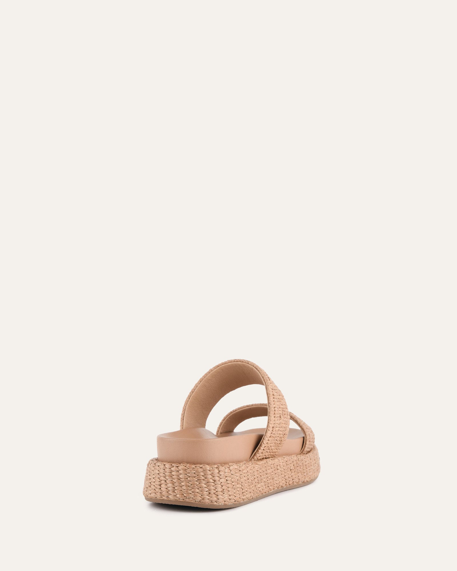 MARCO FLAT SANDALS TAN RAFFIA image
