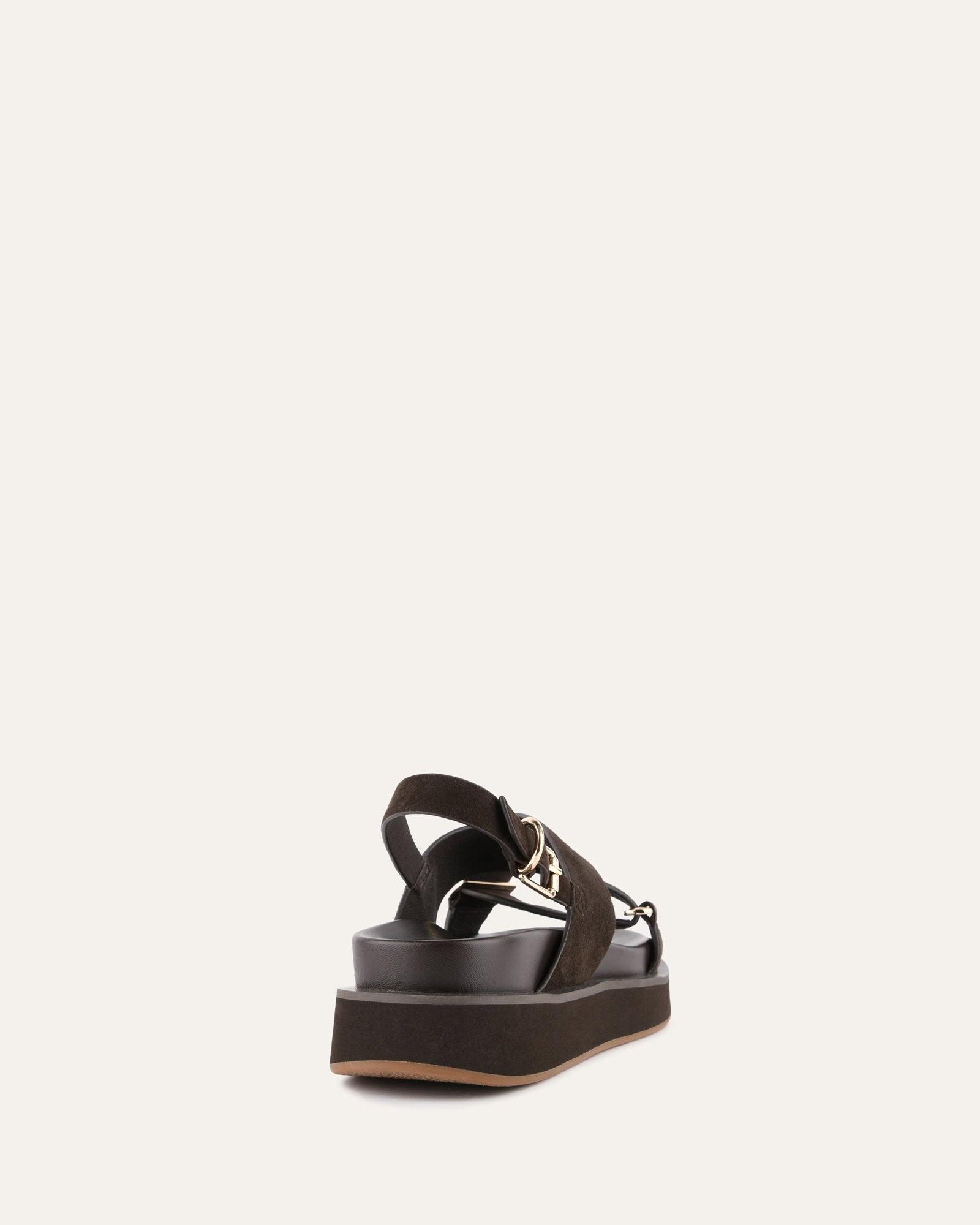 MARLEY FLAT SANDALS ESPRESSO SUEDE image