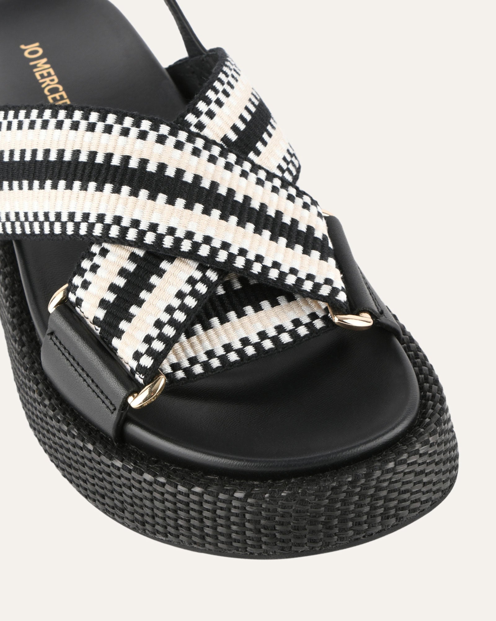 MARLEY FLAT SANDALS BLACK MULTI image