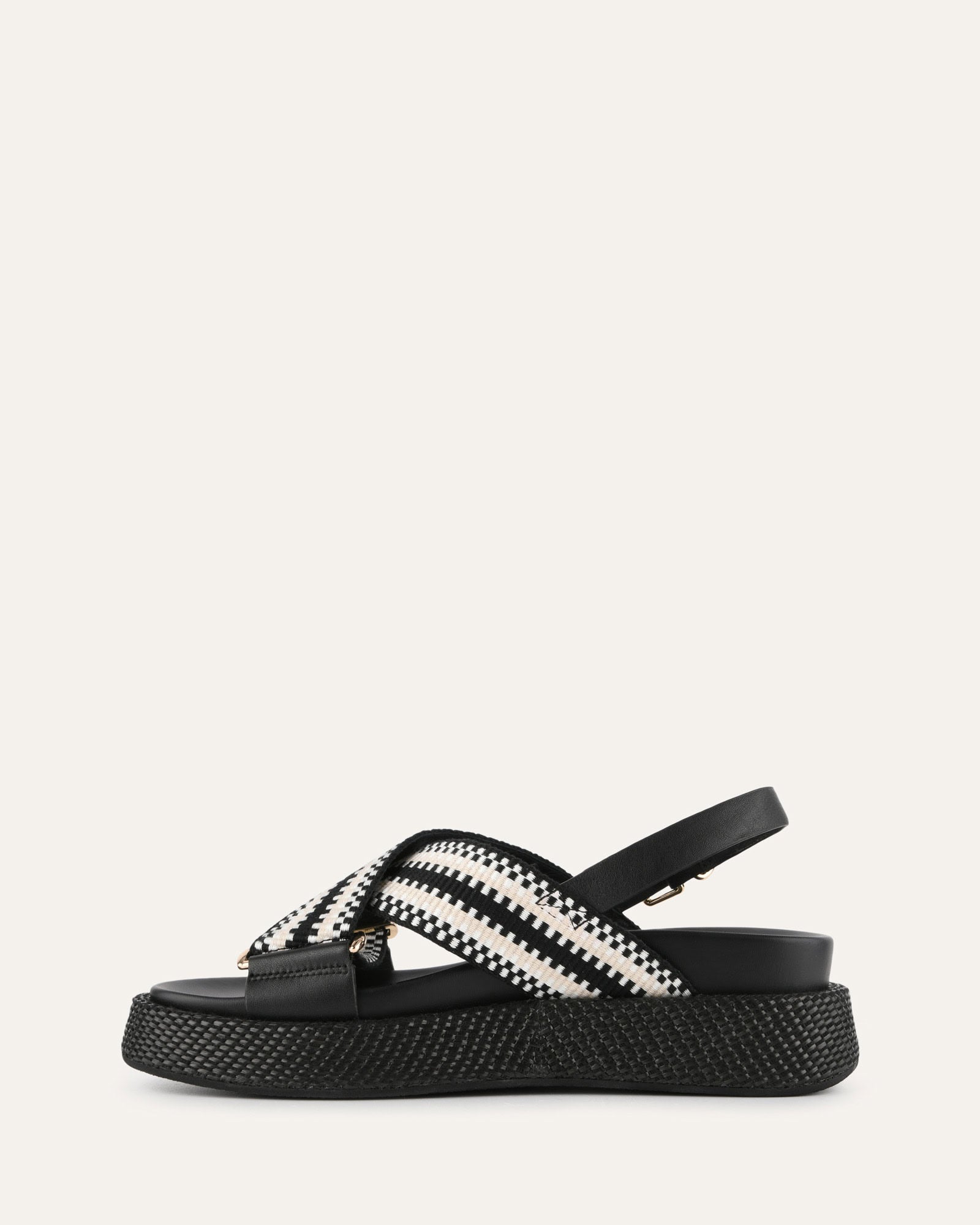 MARLEY FLAT SANDALS BLACK MULTI image