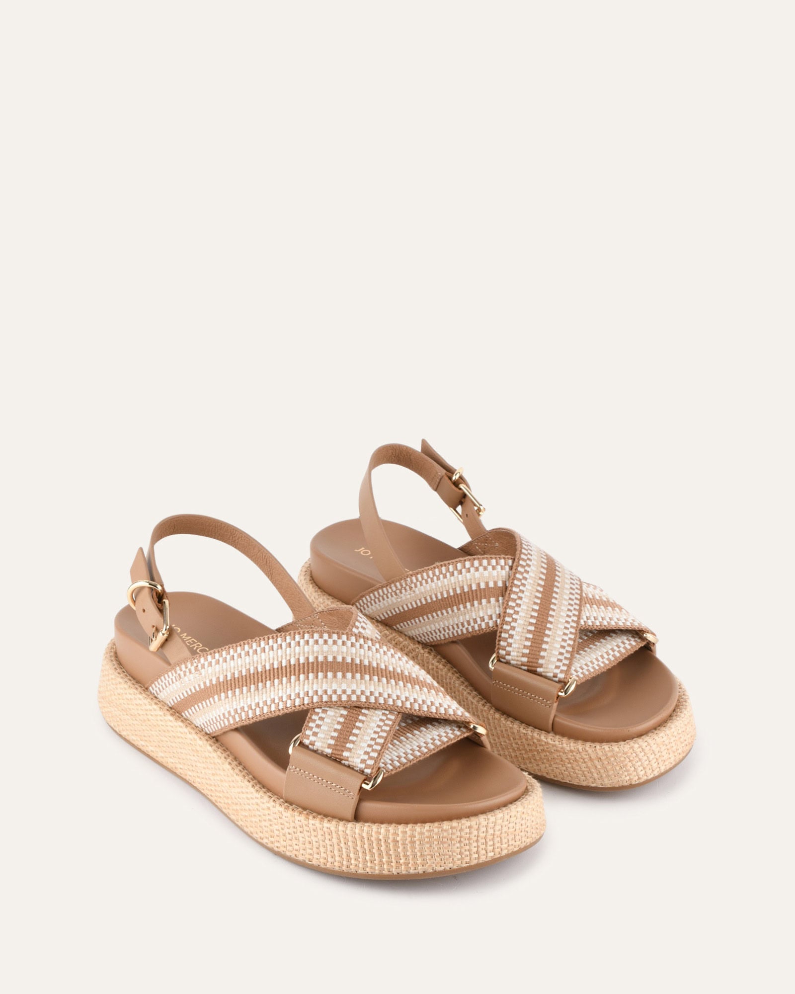 MARLEY FLAT SANDALS TAN MULTI image