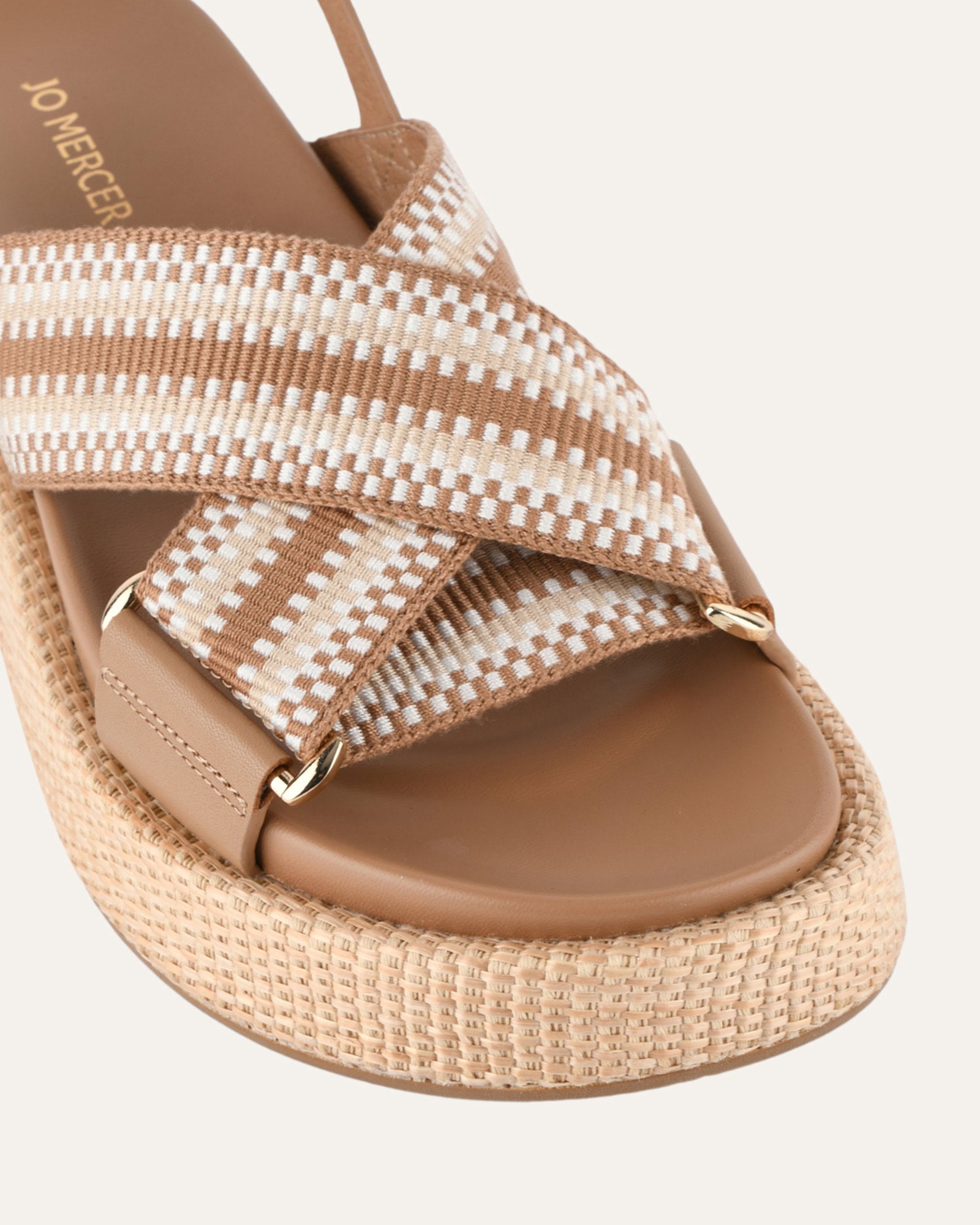 MARLEY FLAT SANDALS TAN MULTI image