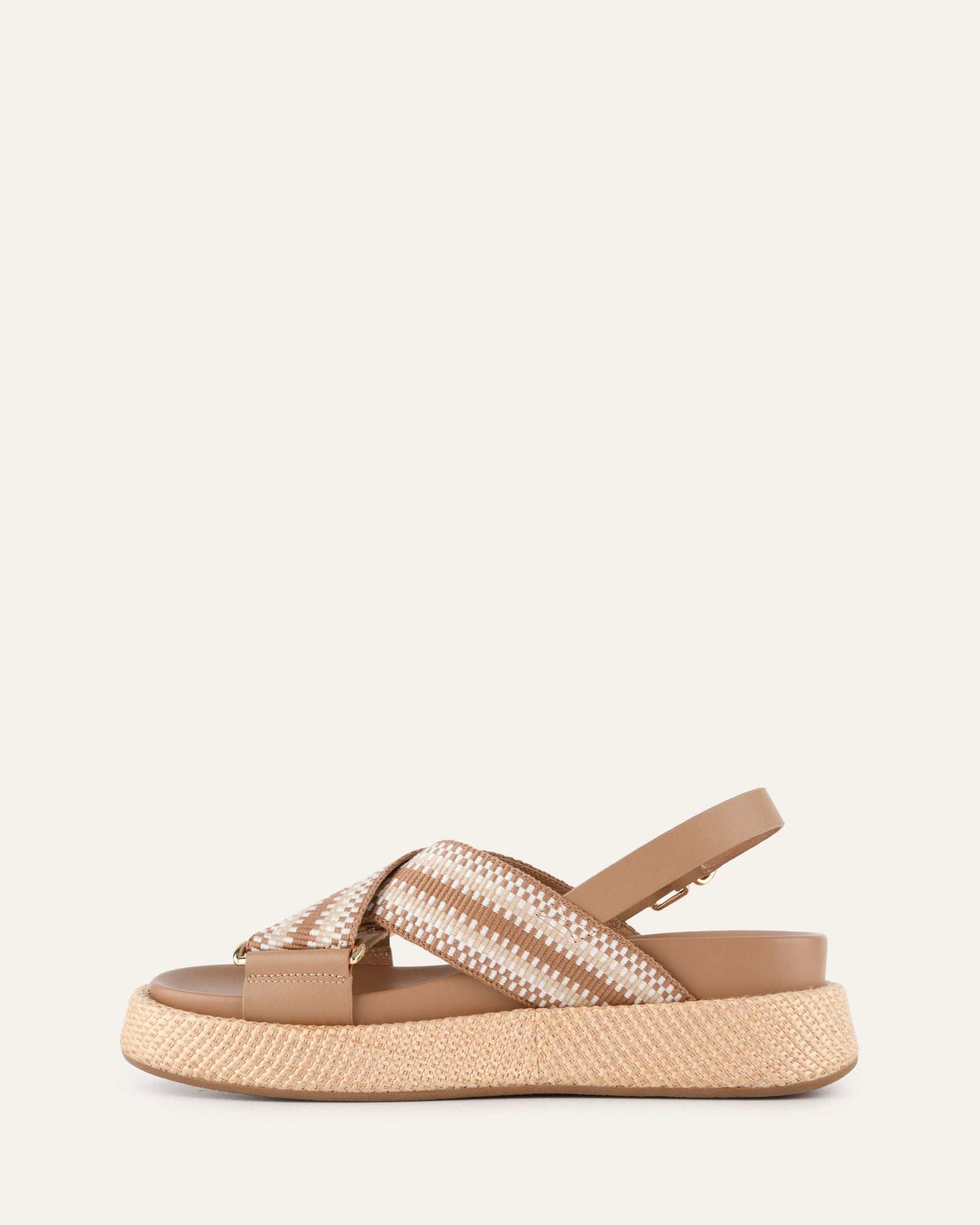 MARLEY FLAT SANDALS TAN MULTI image