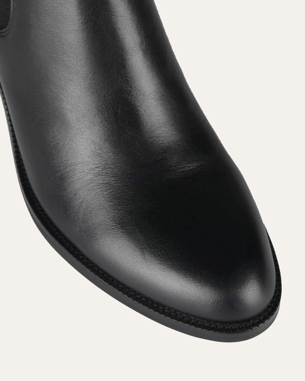 MARLOWE MID ANKLE BOOTS BLACK LEATHER