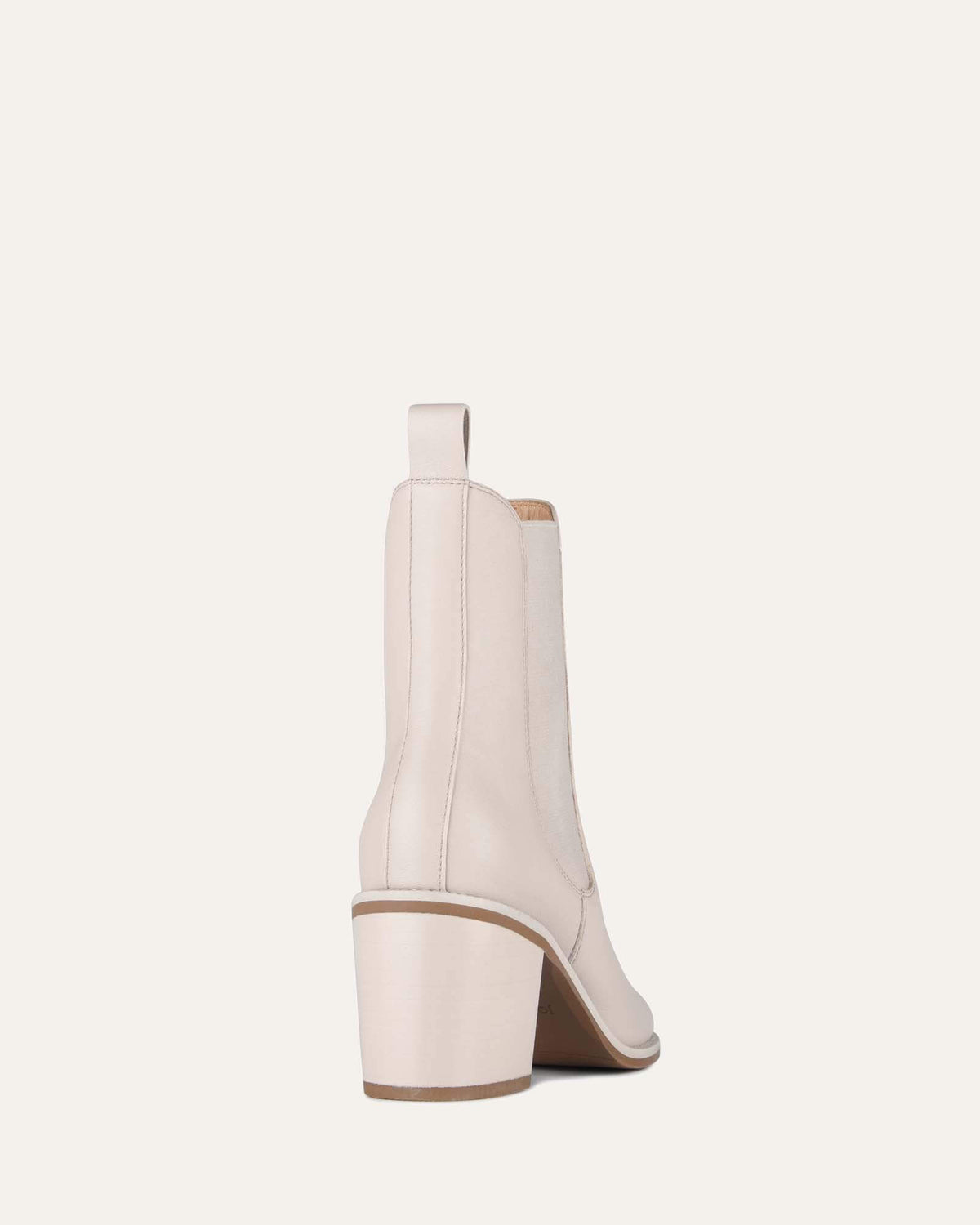 MARLOWE MID ANKLE BOOTS BONE LEATHER