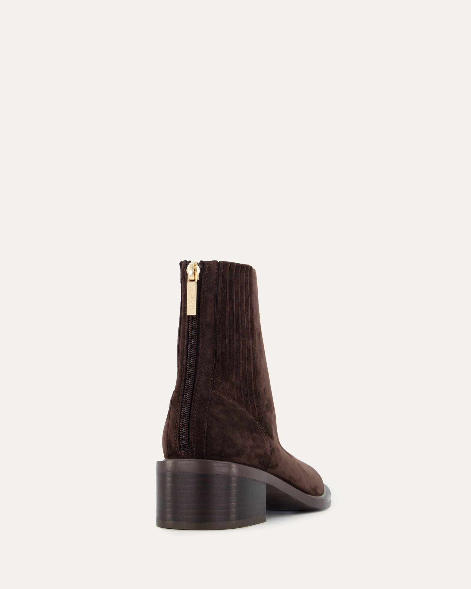 Boota Mason MASON FLAT ANKLE BOOTS BITTER CHOC SUEDE - Jo Mercer
