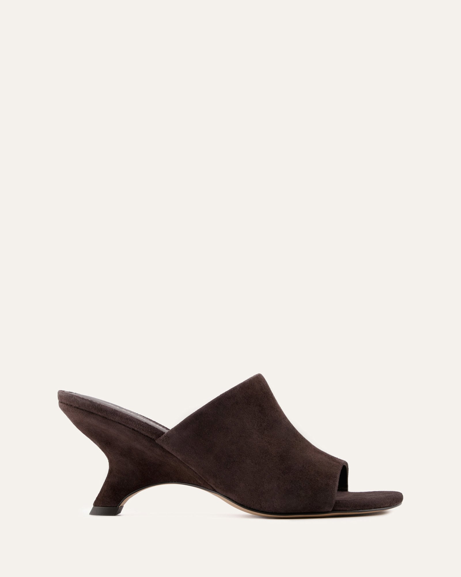 MENA MID HEEL SANDALS BITTER CHOC SUEDE image