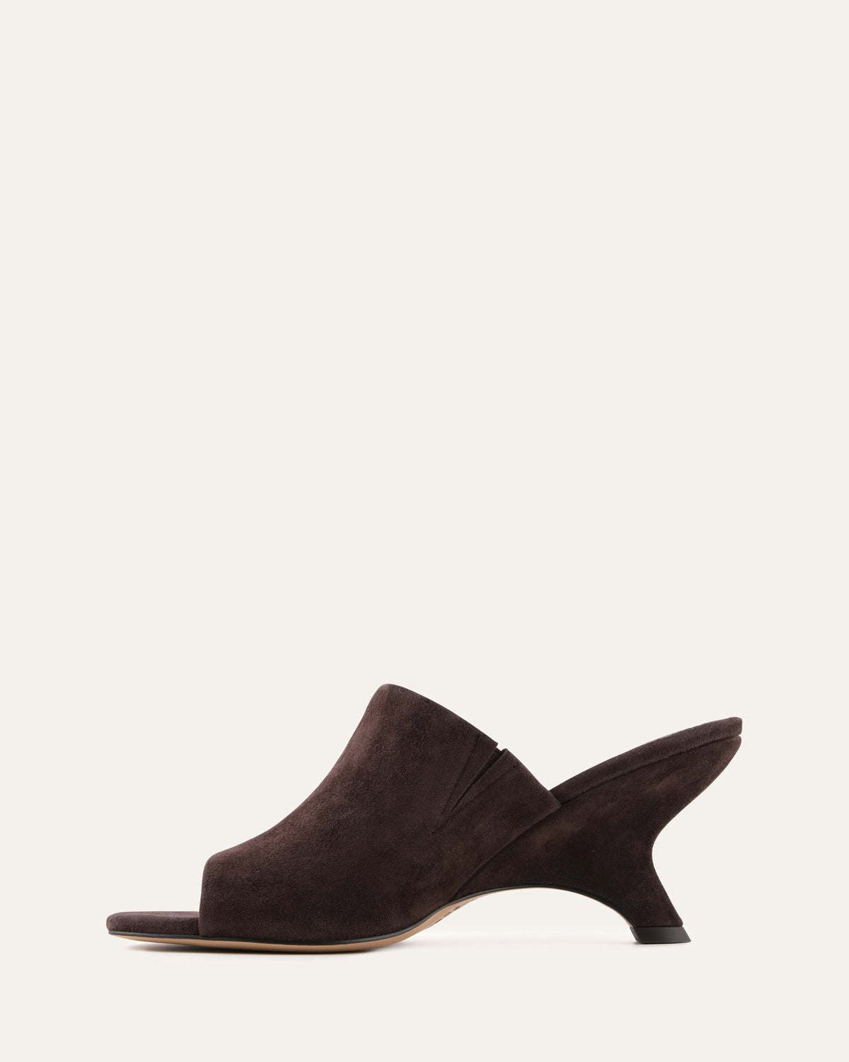 MENA MID HEEL SANDALS BITTER CHOC SUEDE