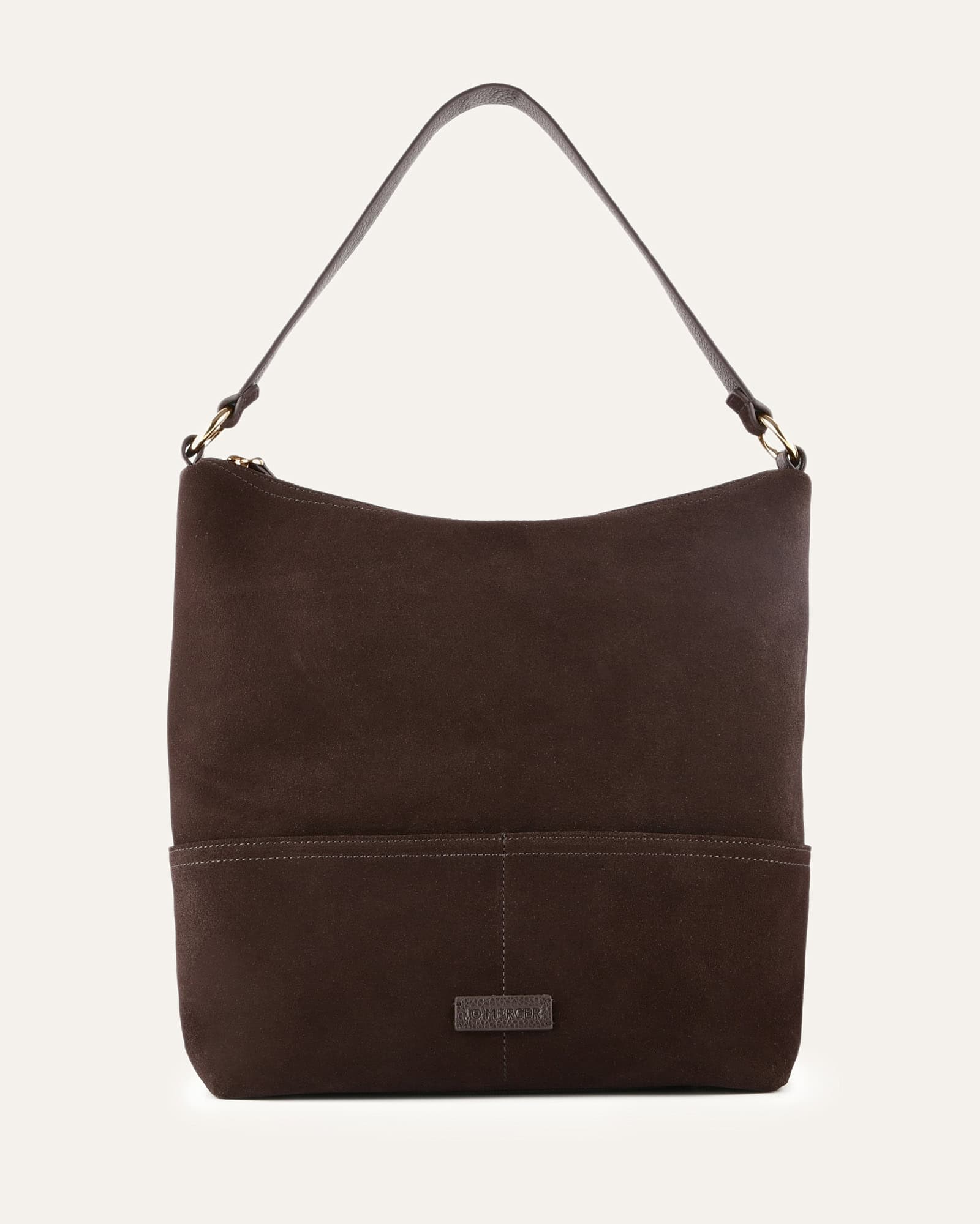 MICAH SHOULDER BAG BITTER CHOC SUEDE image