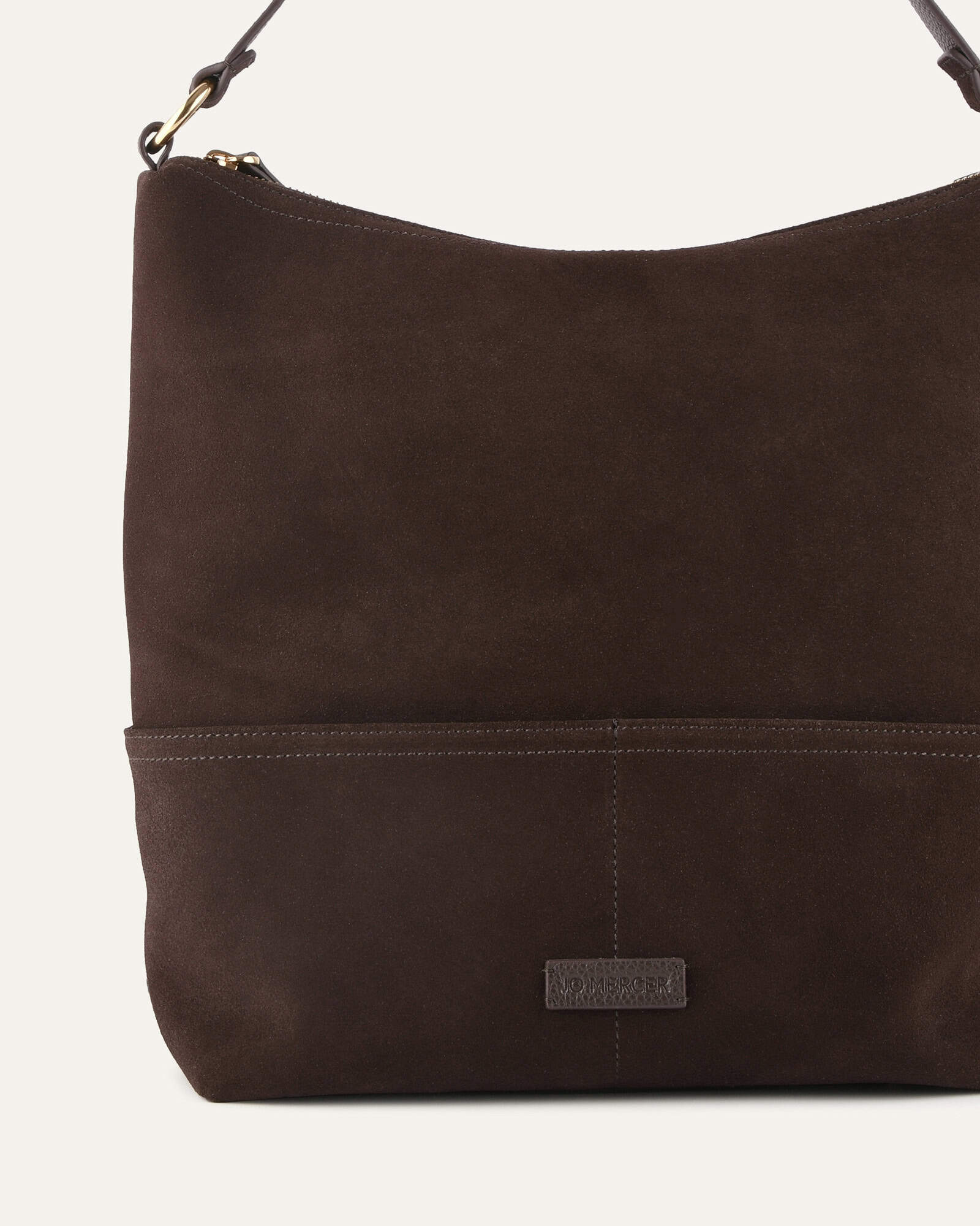 MICAH SHOULDER BAG BITTER CHOC SUEDE image