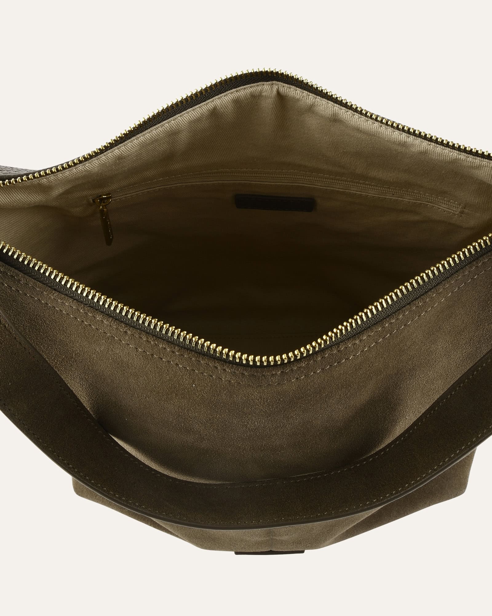 MICAH SHOULDER BAG OLIVE SUEDE image