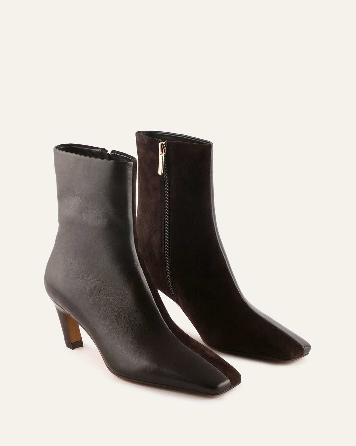 MILLER MID ANKLE BOOTS BITTER CHOC MULTI