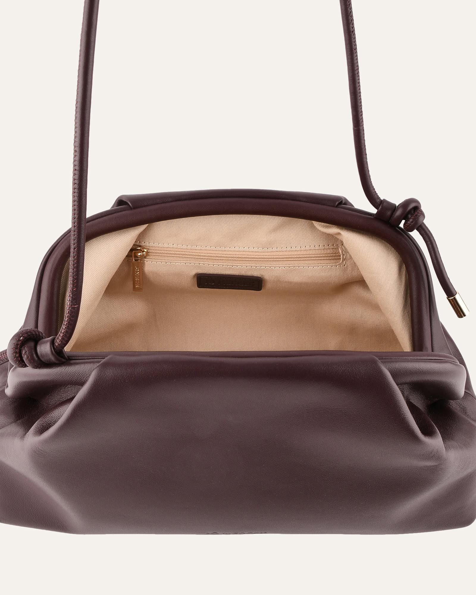 MILLY CROSSBODY BAG MERLOT LEATHER image