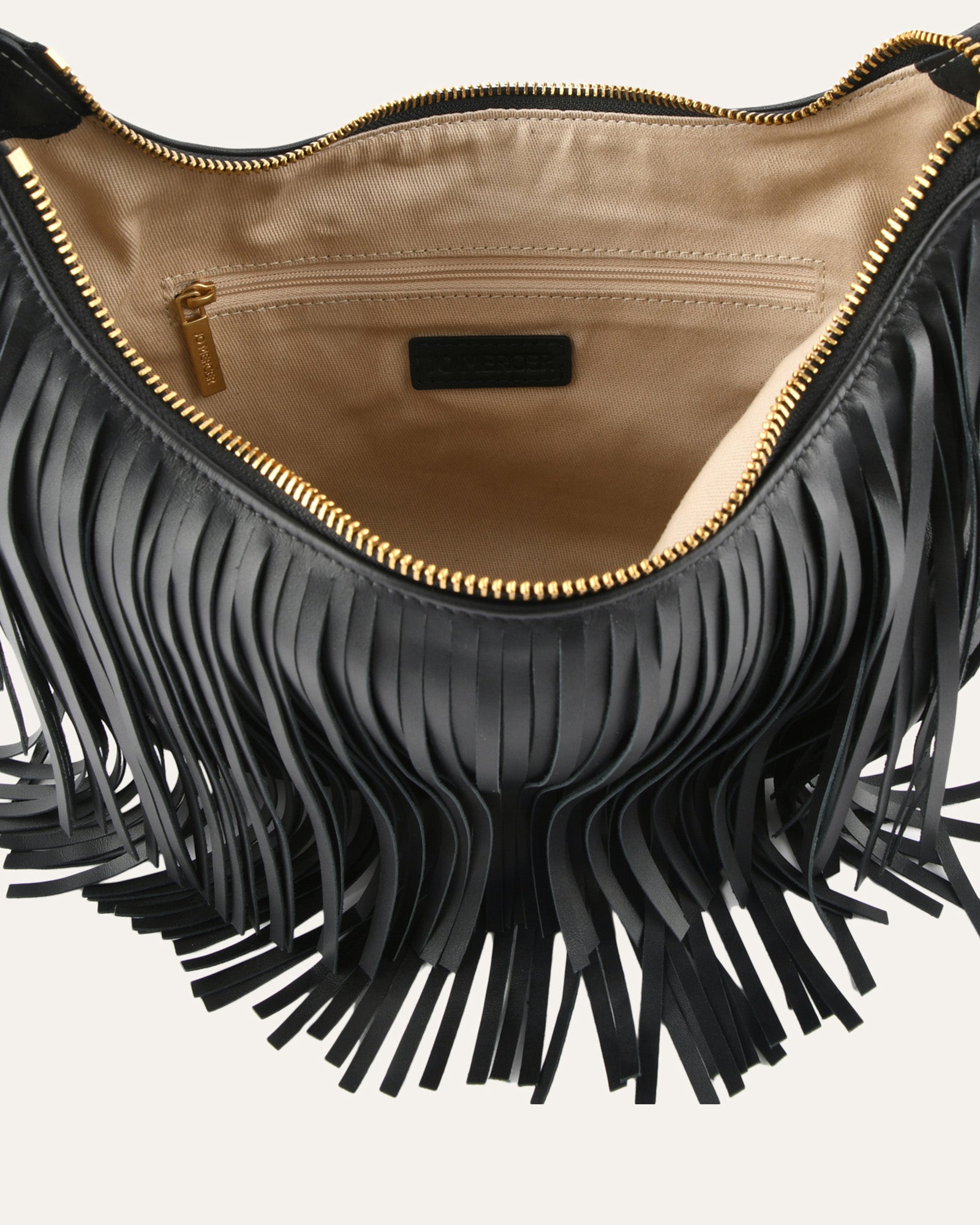 MINNIE SHOULDER BAG BLACK LEATHER image