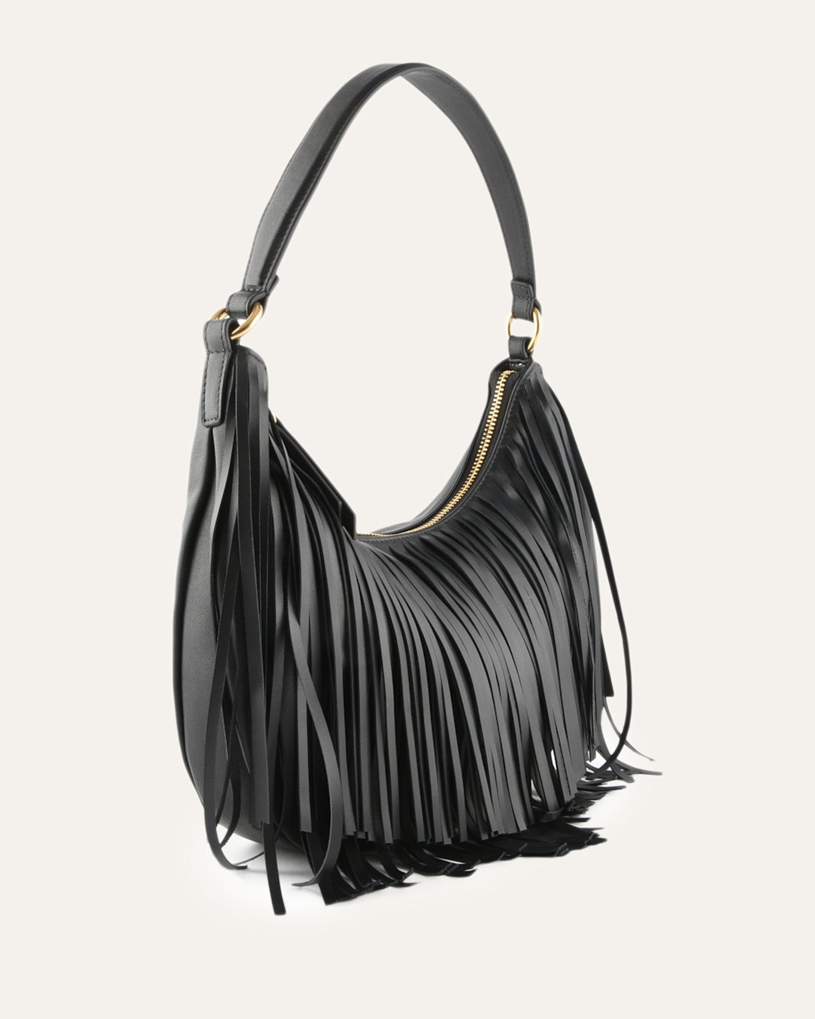 MINNIE SHOULDER BAG BLACK LEATHER image