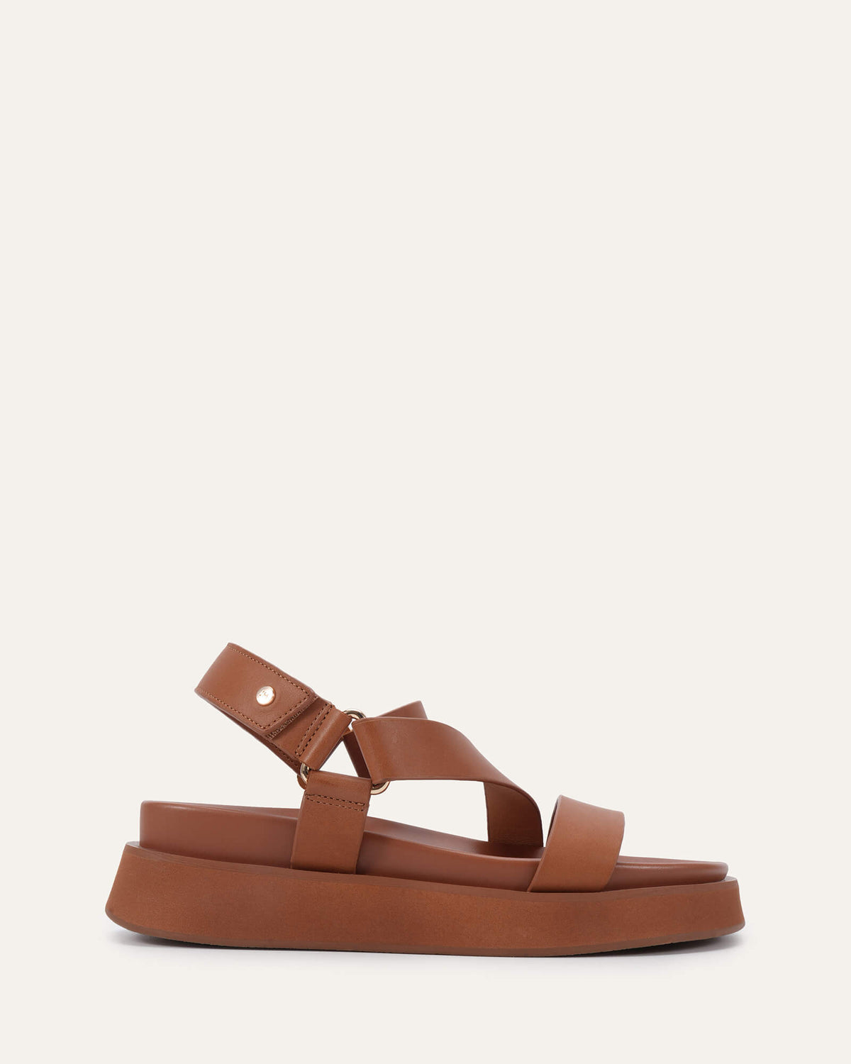 MIRANDA FLAT SANDALS TUSCAN TAN LEATHER