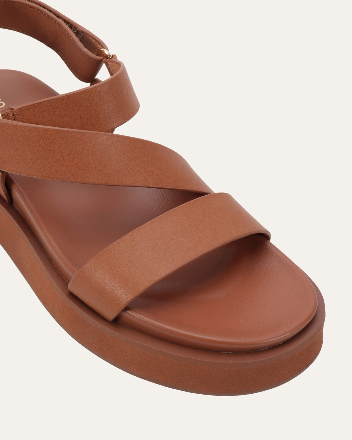 MIRANDA FLAT SANDALS TUSCAN TAN LEATHER