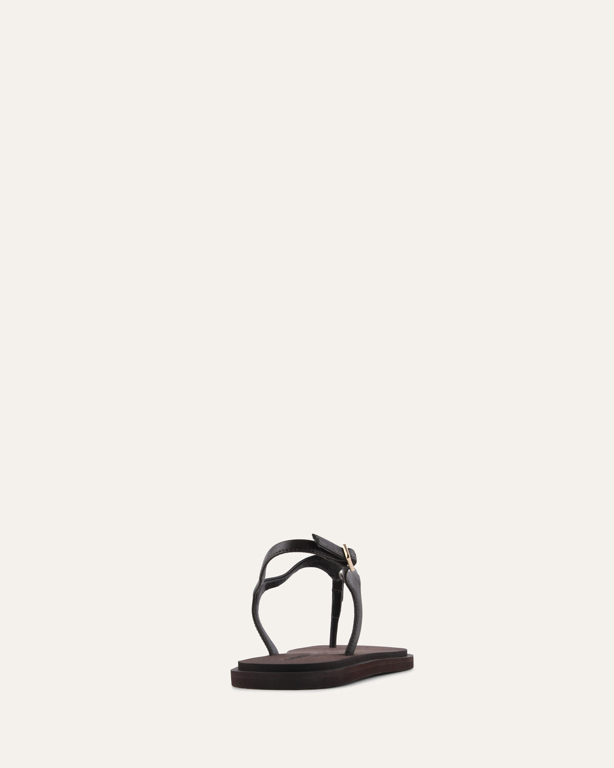 MIRO FLAT SANDALS BITTER CHOC LEATHER