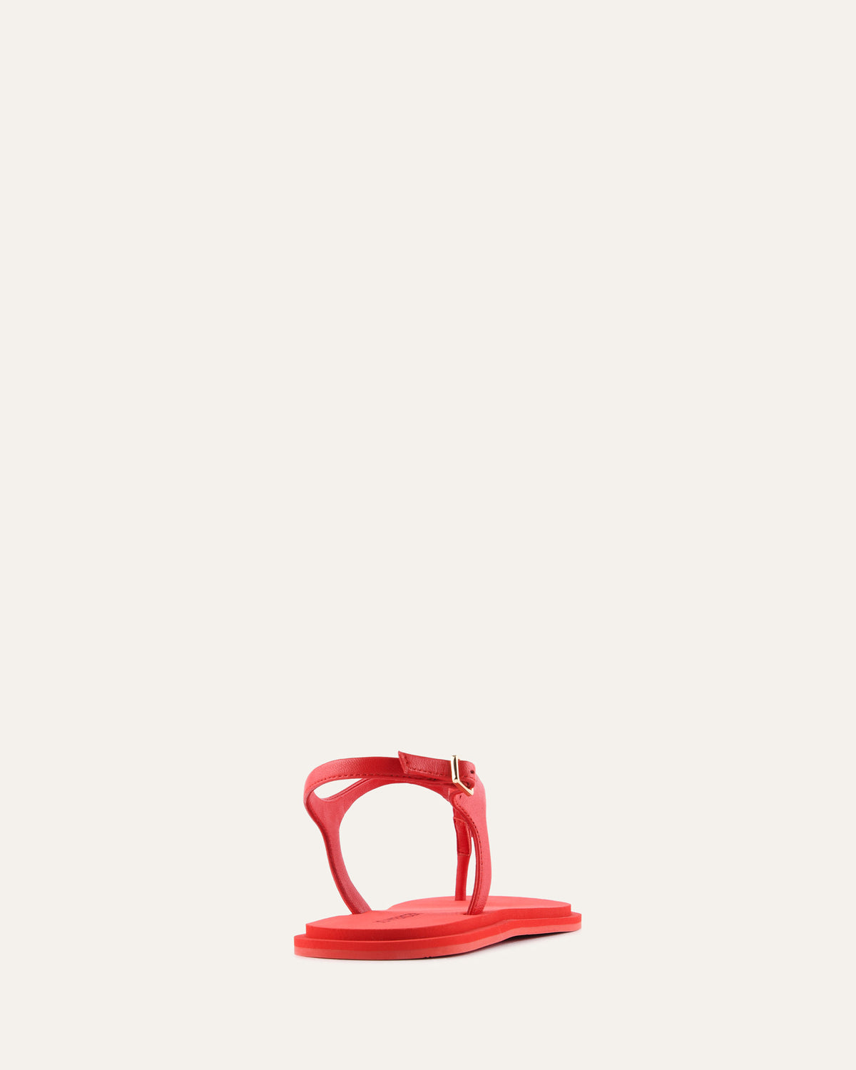 MIRO FLAT SANDALS RED LEATHER