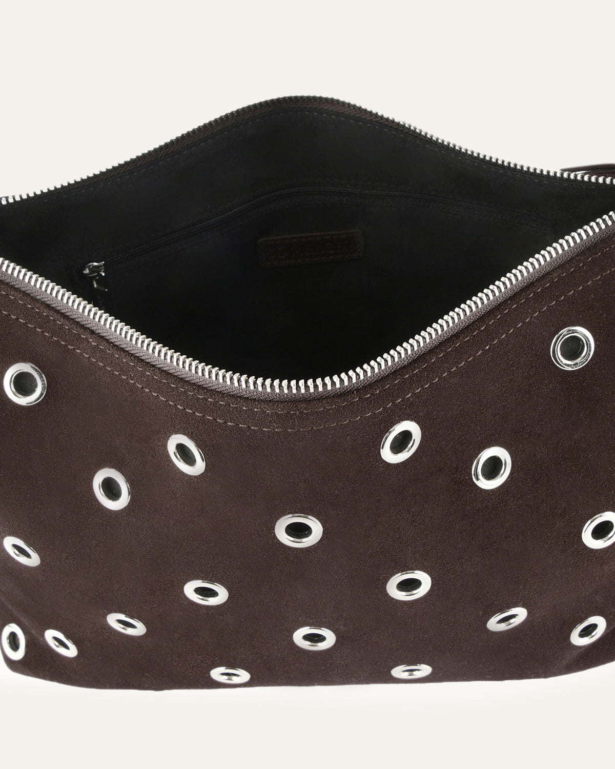 MORRIS SHOULDER BAG BITTER CHOC SUEDE