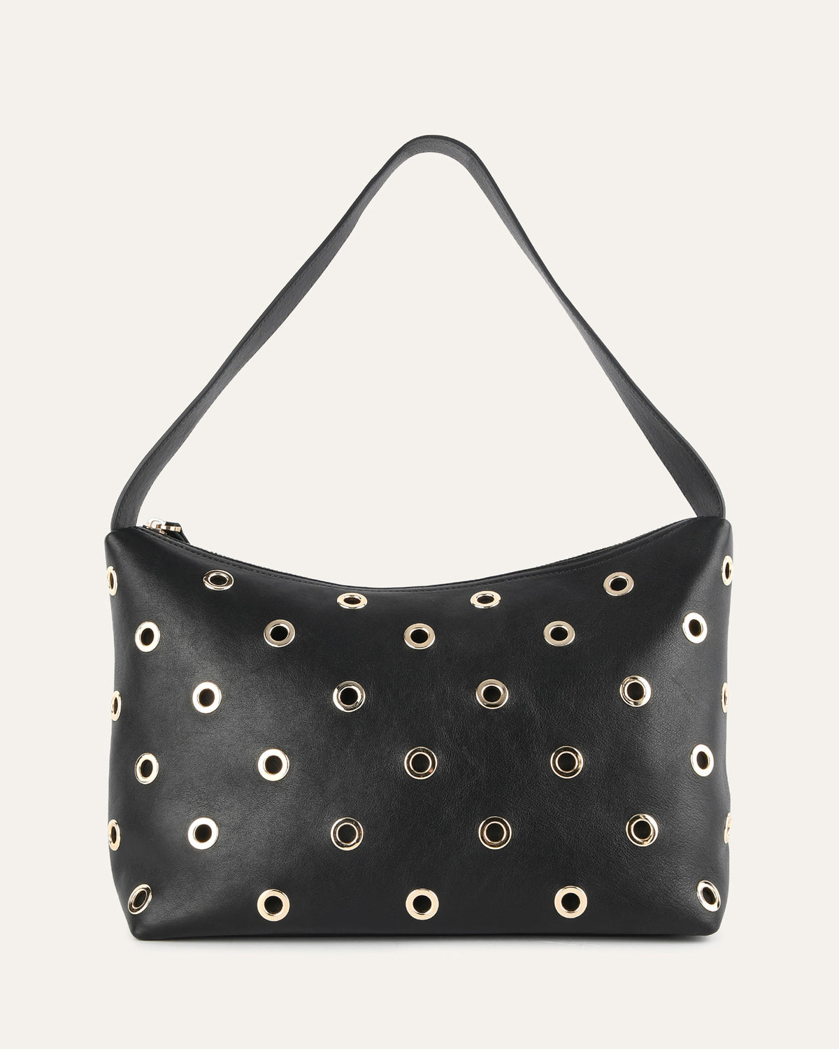 MORRIS SHOULDER BAG BLACK LEATHER