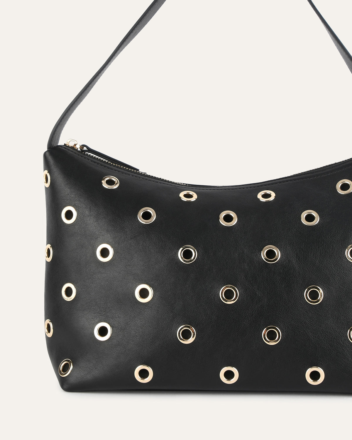 MORRIS SHOULDER BAG BLACK LEATHER