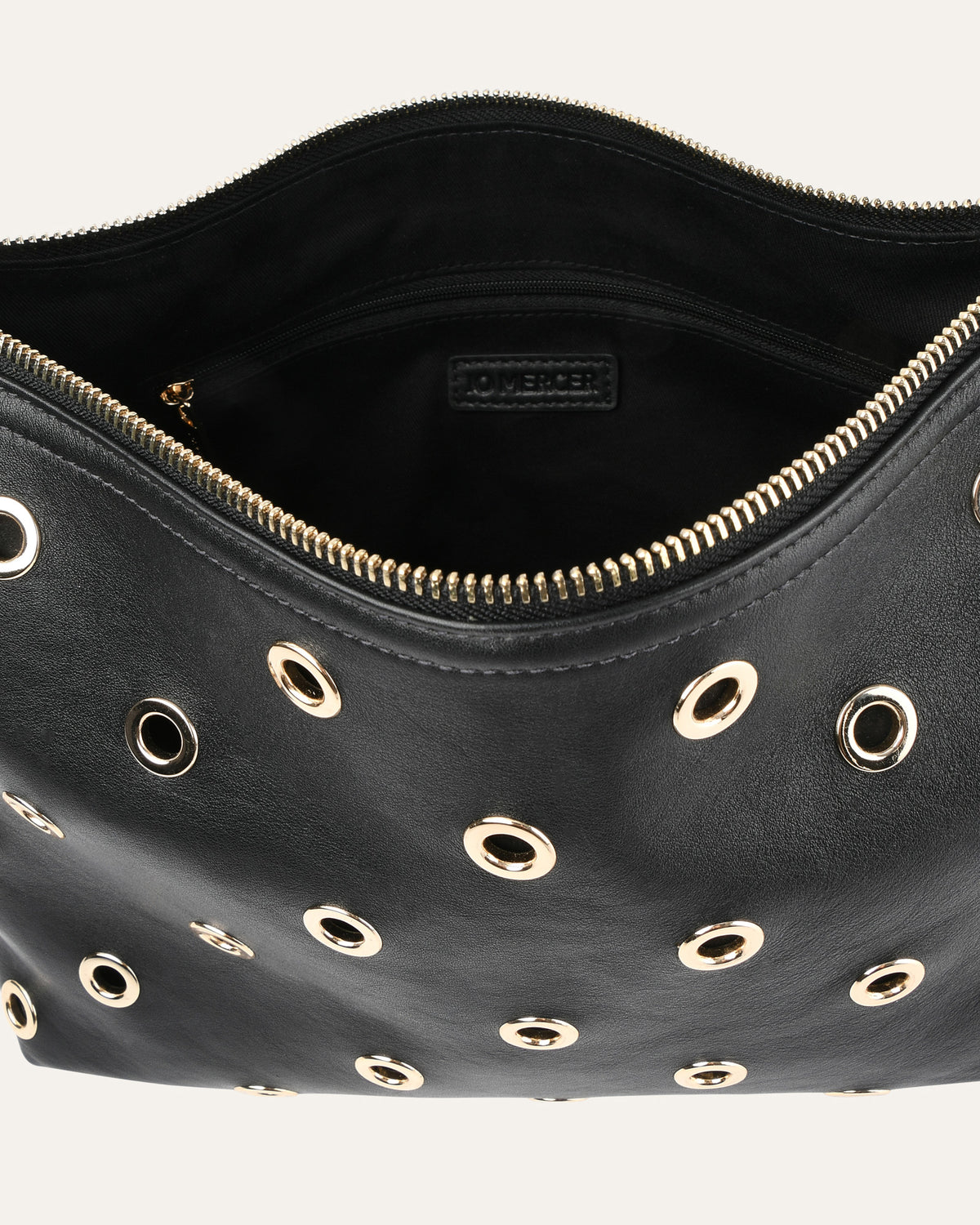 MORRIS SHOULDER BAG BLACK LEATHER