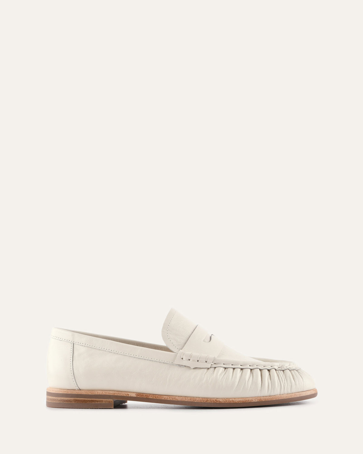 MYRTLE LOAFERS OFF WHITE LEATHER