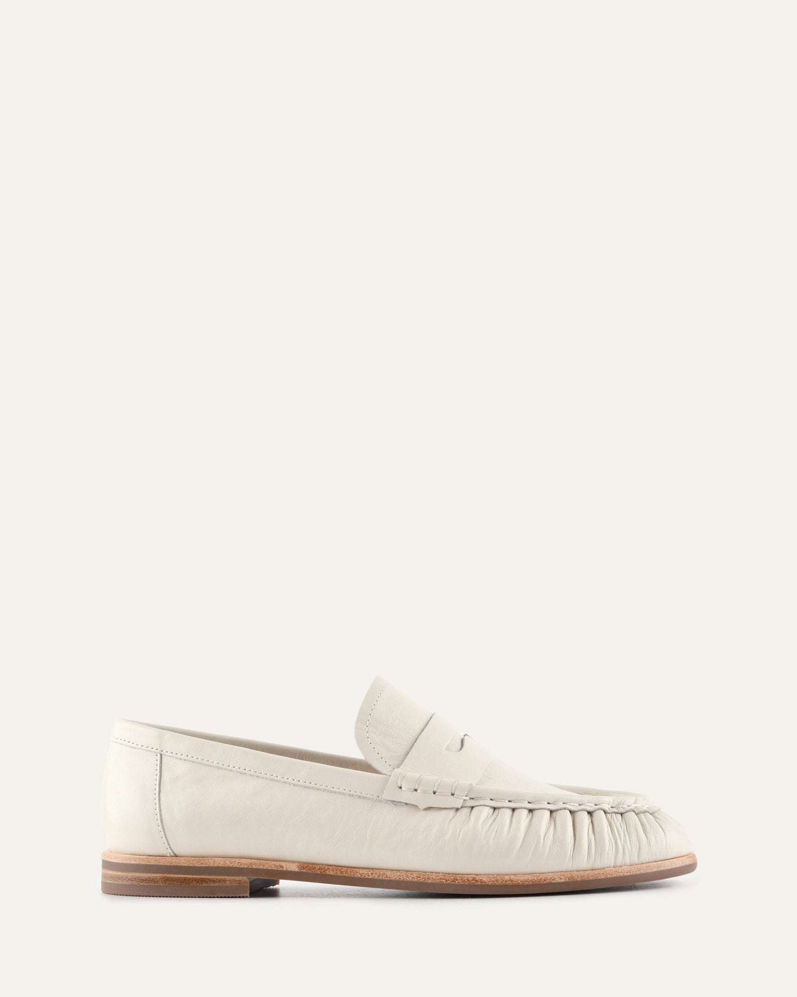 MYRTLE LOAFERS OFF WHITE LEATHER image