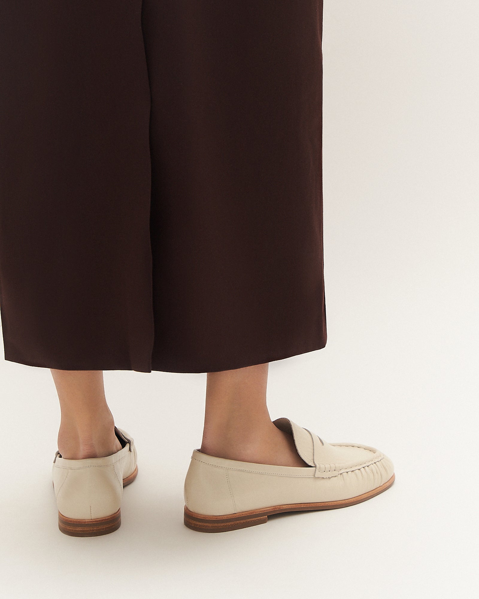 MYRTLE LOAFERS OFF WHITE LEATHER image