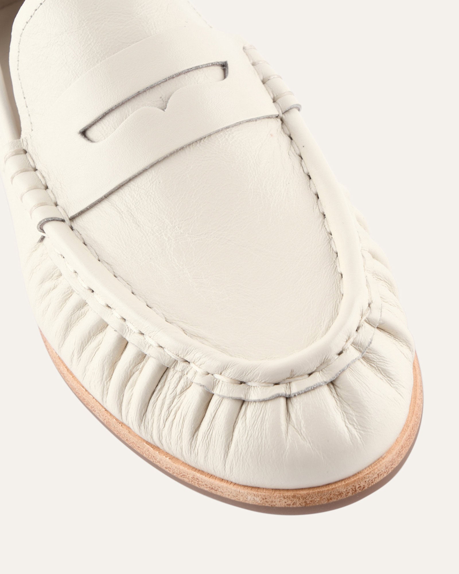 MYRTLE LOAFERS OFF WHITE LEATHER image