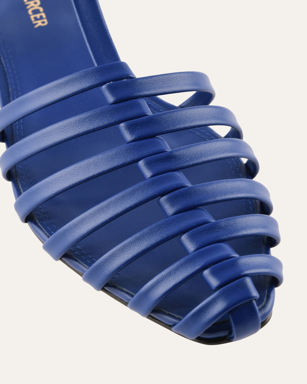 NANCY DRESS FLATS COBALT LEATHER