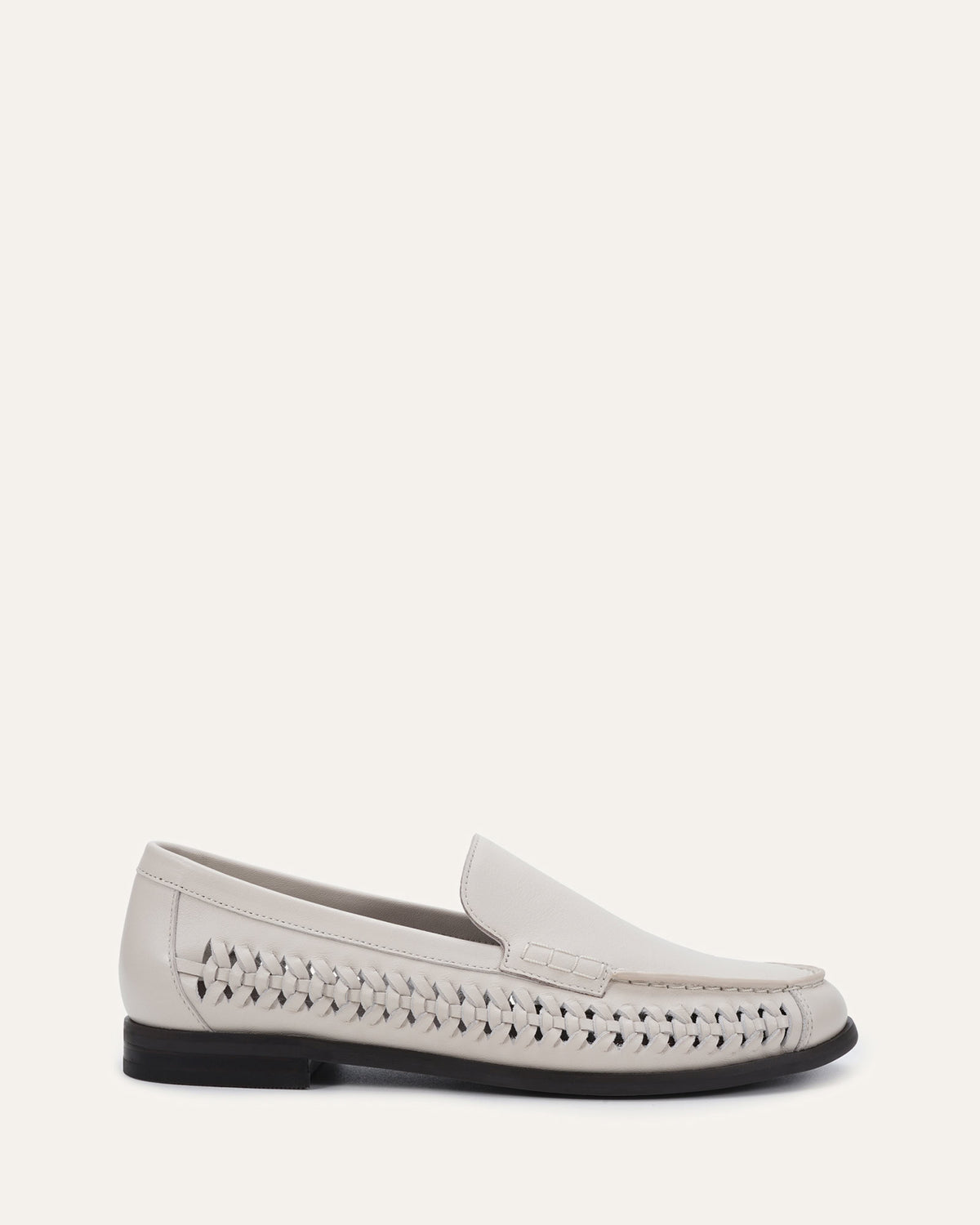 NELSON LOAFERS MILK WHITE LEATHER