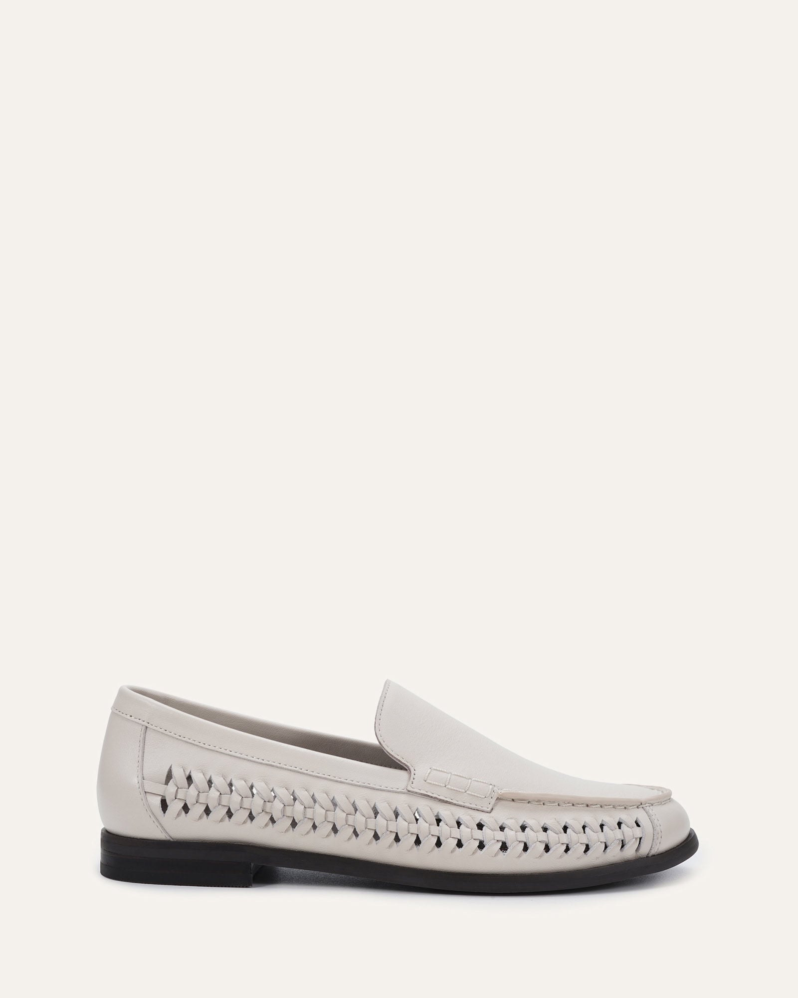 NELSON LOAFERS MILK WHITE LEATHER