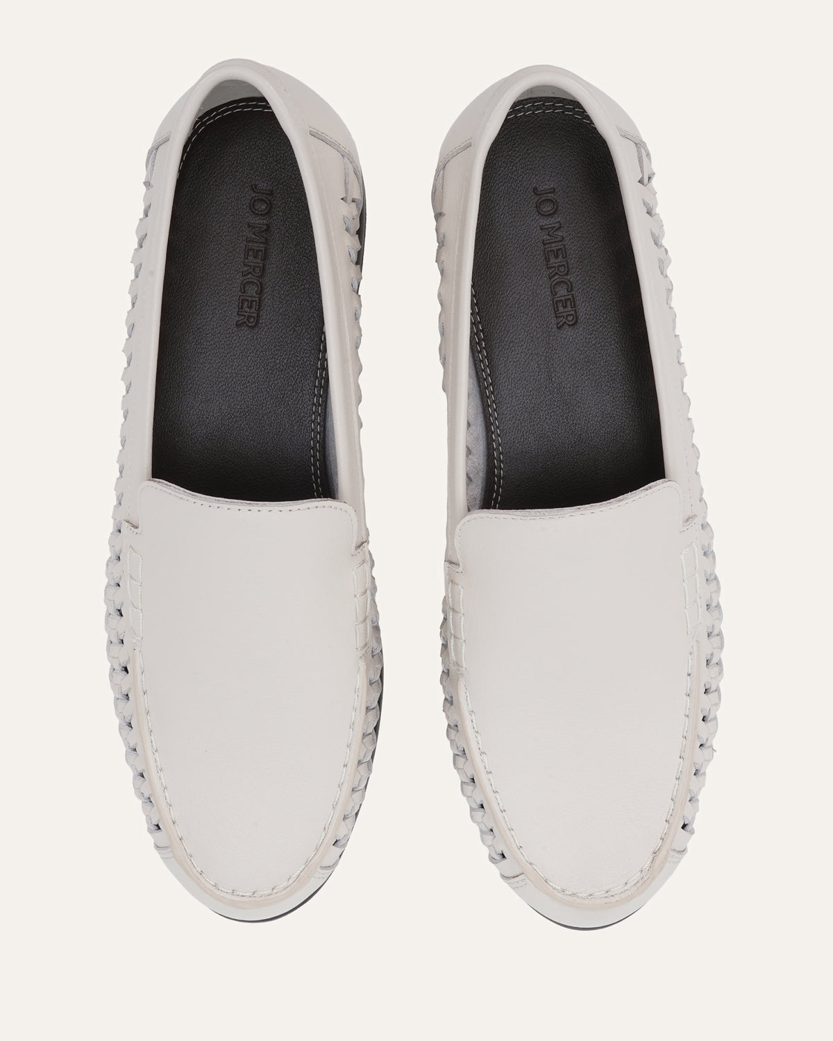 NELSON LOAFERS MILK WHITE LEATHER