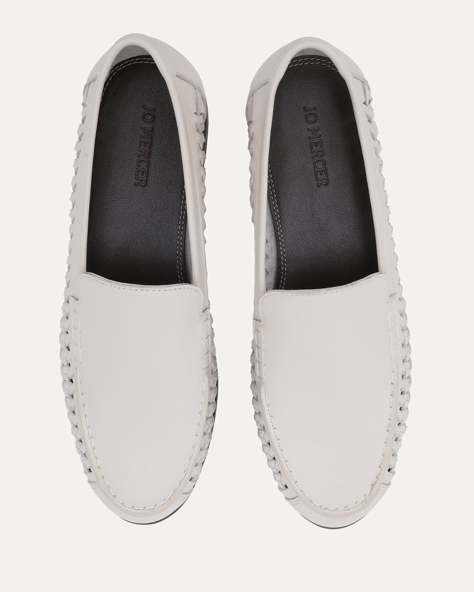 NELSON LOAFERS MILK WHITE LEATHER image