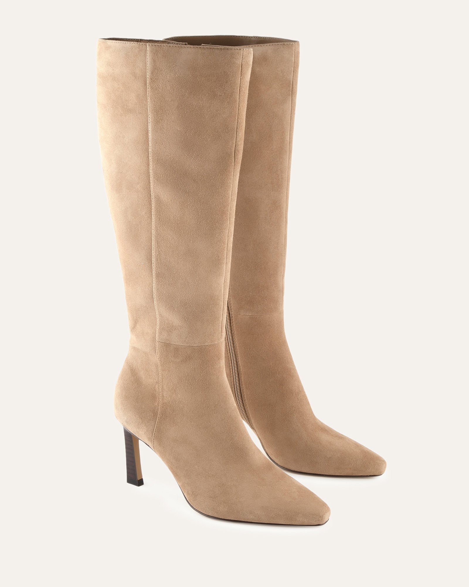 NEON KNEE BOOTS LATTE SUEDE image
