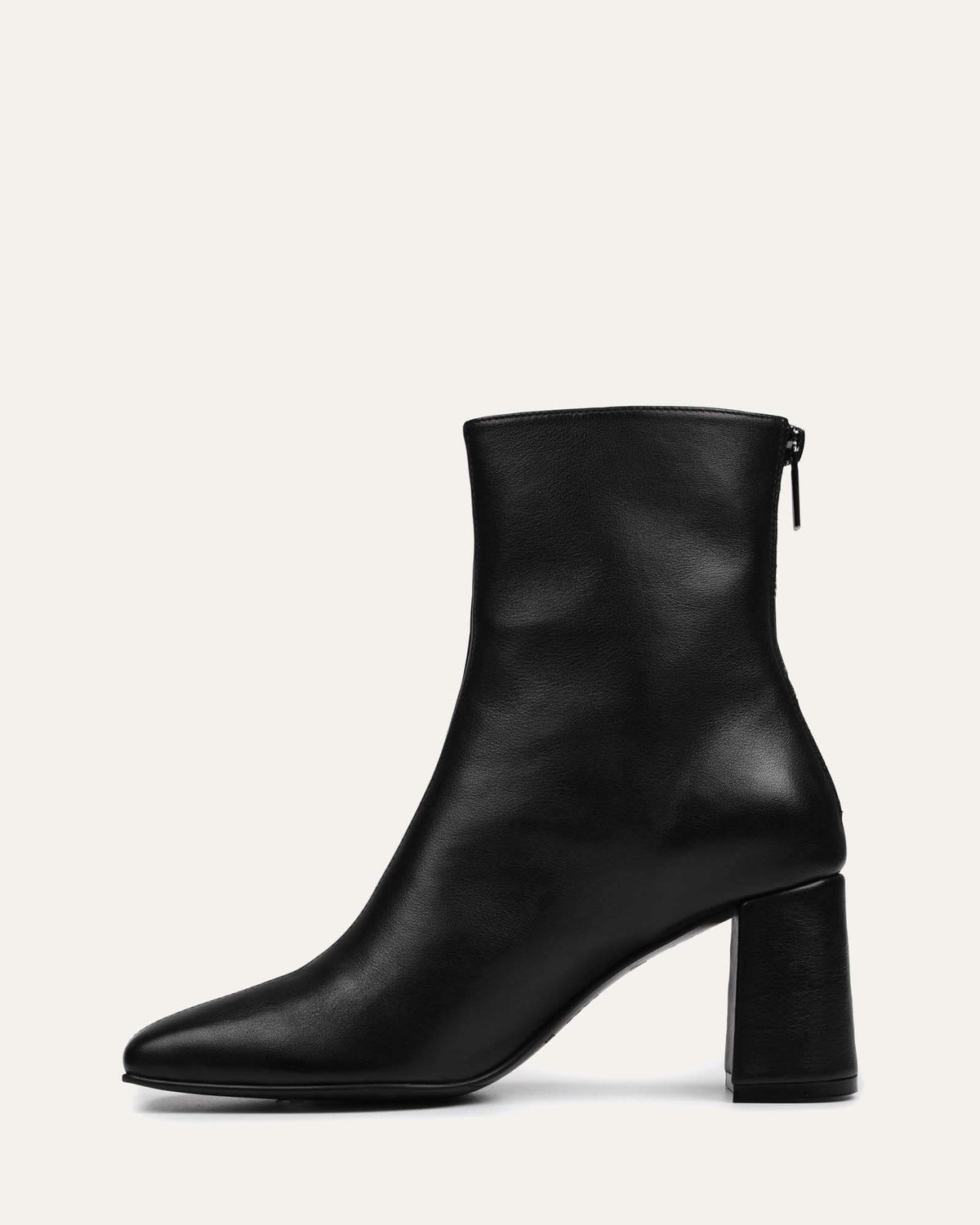 NEVADA MID ANKLE BOOTS BLACK LEATHER